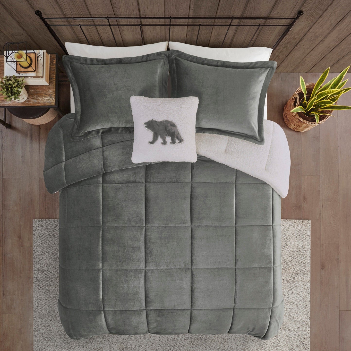 Woolrich Alton Bettdecken-Set, Alternative zu Plüsch und Sherpa-Daunen