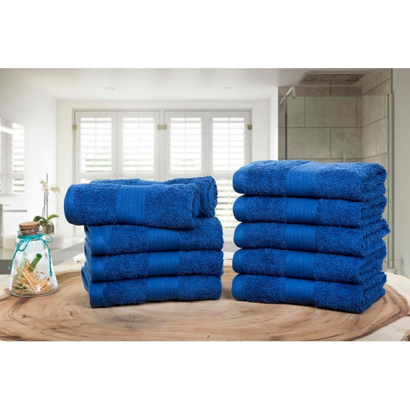 Luxuriöse, weiche Waschlappen aus Baumwolle, 600 g/m², 30,5 x 30,5 cm, von Ample Decor, 10 Stück