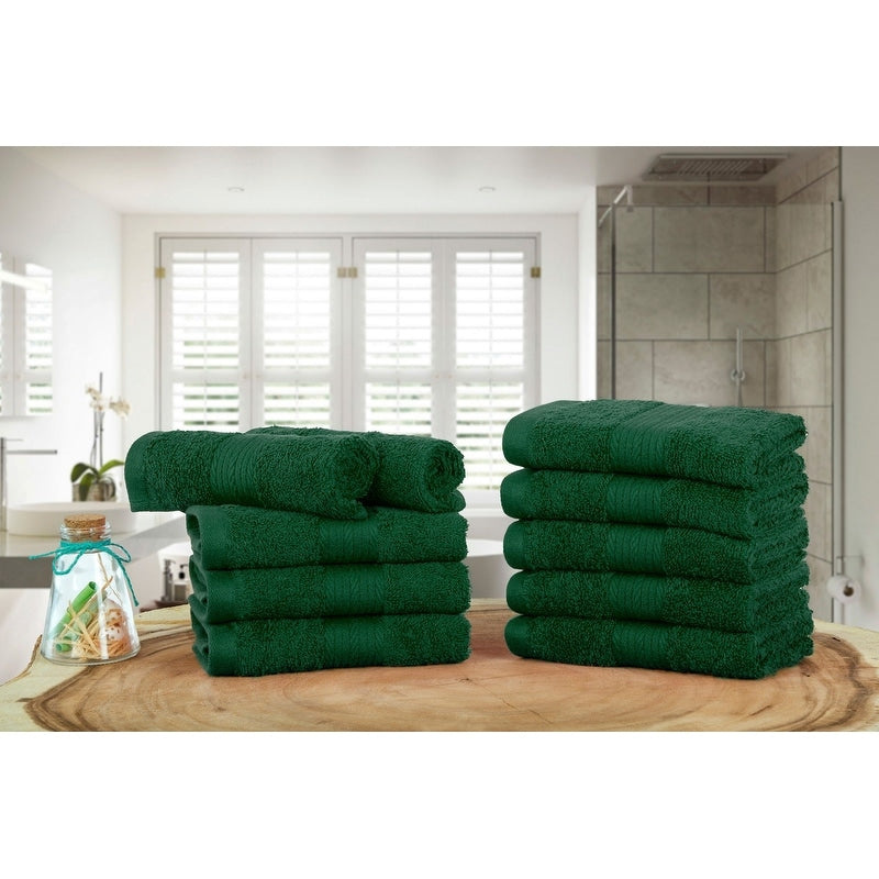 Luxuriöse, weiche Waschlappen aus Baumwolle, 600 g/m², 30,5 x 30,5 cm, von Ample Decor, 10 Stück