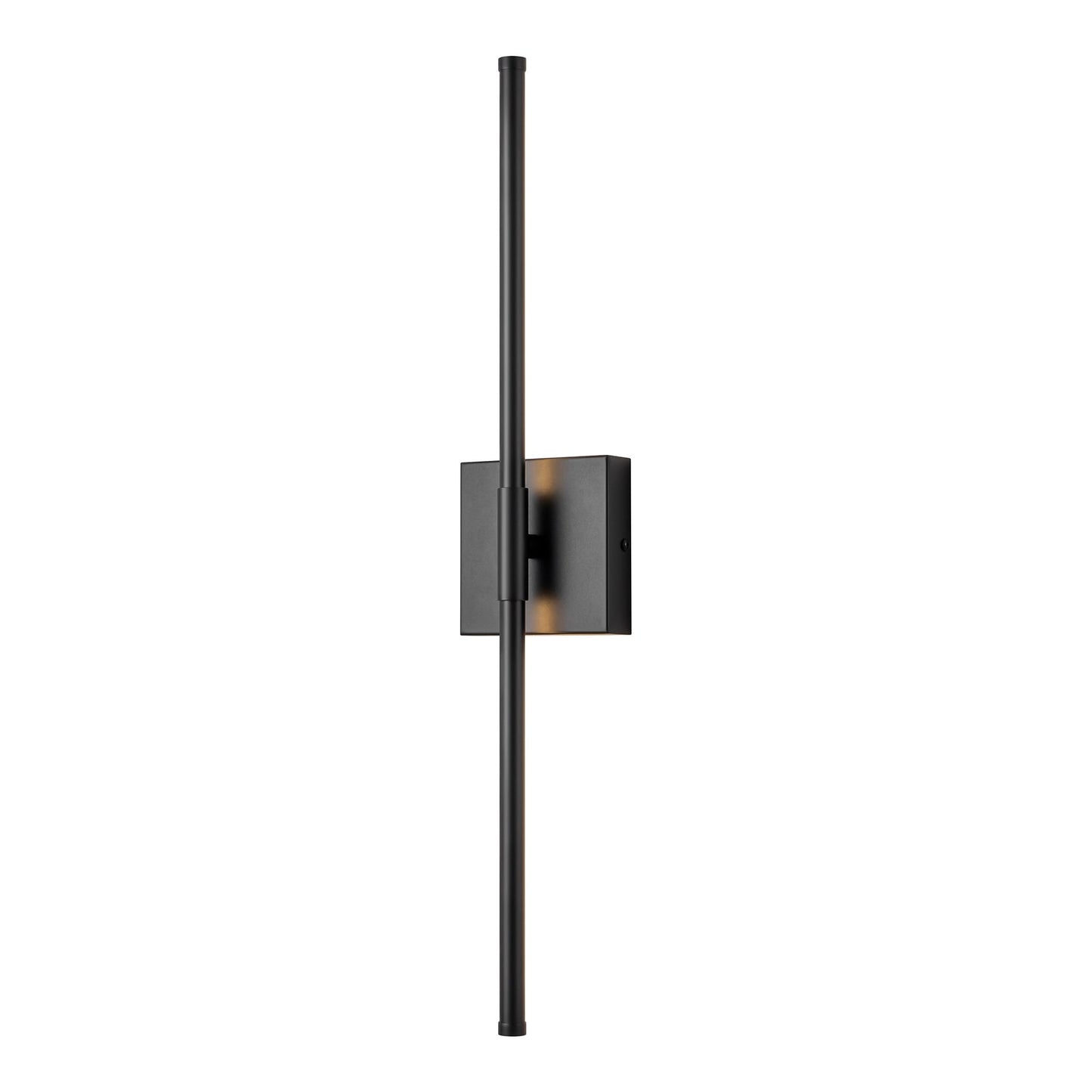 1-flammige, moderne, lange, lineare Wandleuchte in Schwarz/Gold/Nickel, dimmbare LED-Badezimmer-Waschtischleuchte
