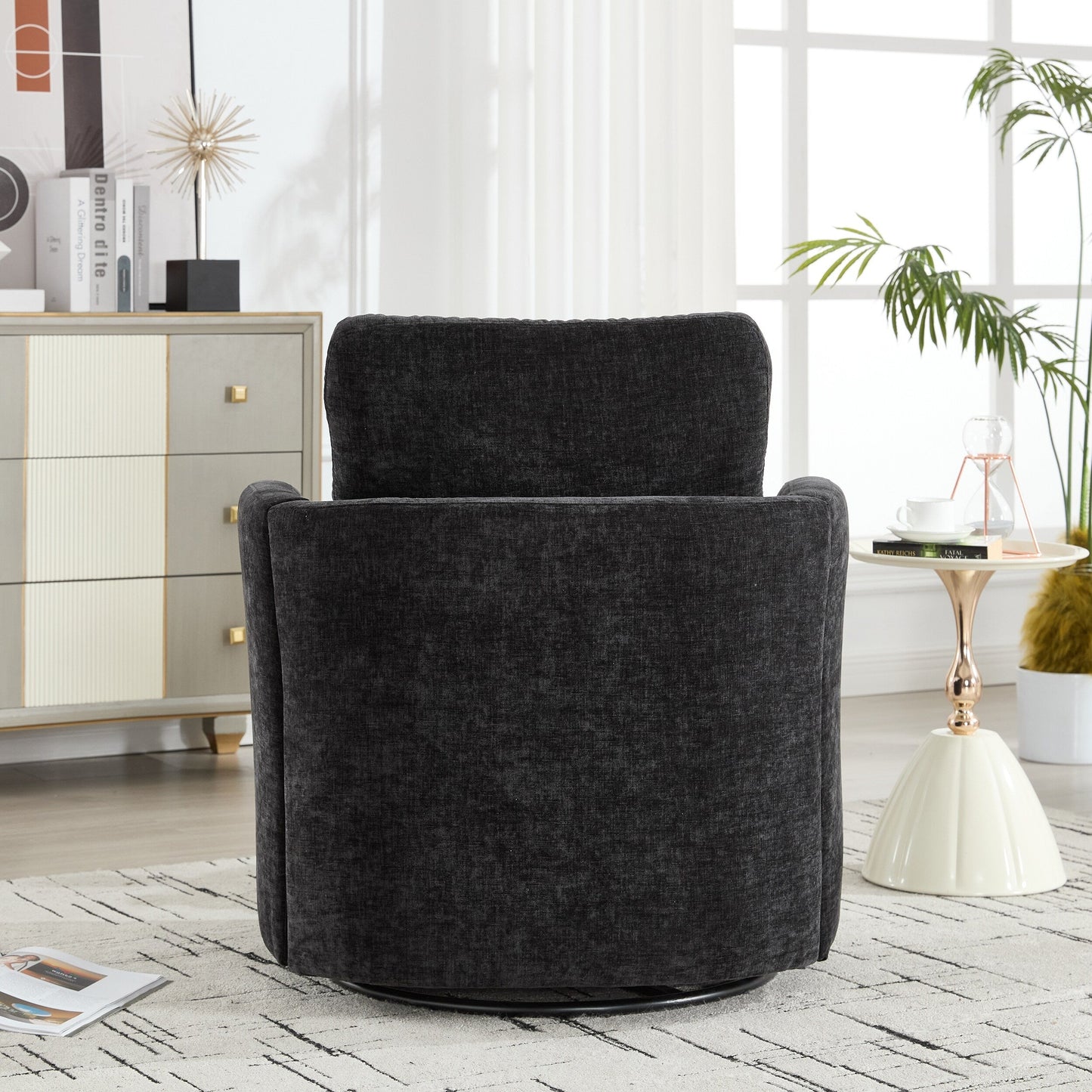 Swivel Chair Modern Office Desk Chair with Adjustable Height and 360 Degree Rotation for Home Office Comfort