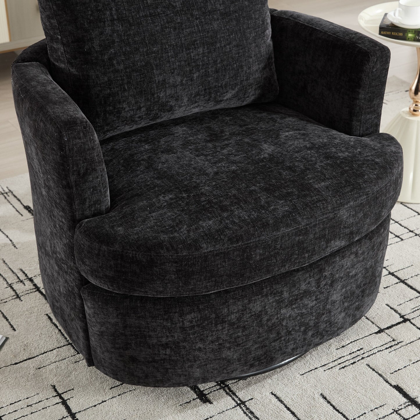 Swivel Chair Modern Office Desk Chair with Adjustable Height and 360 Degree Rotation for Home Office Comfort