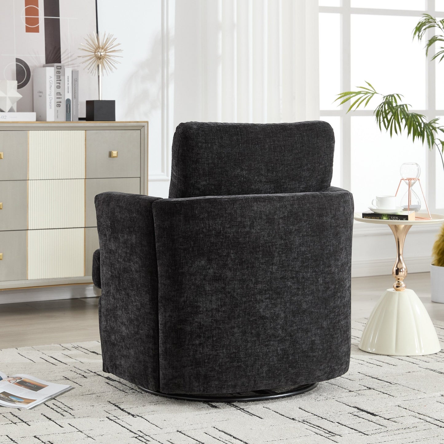 Swivel Chair Modern Office Desk Chair with Adjustable Height and 360 Degree Rotation for Home Office Comfort