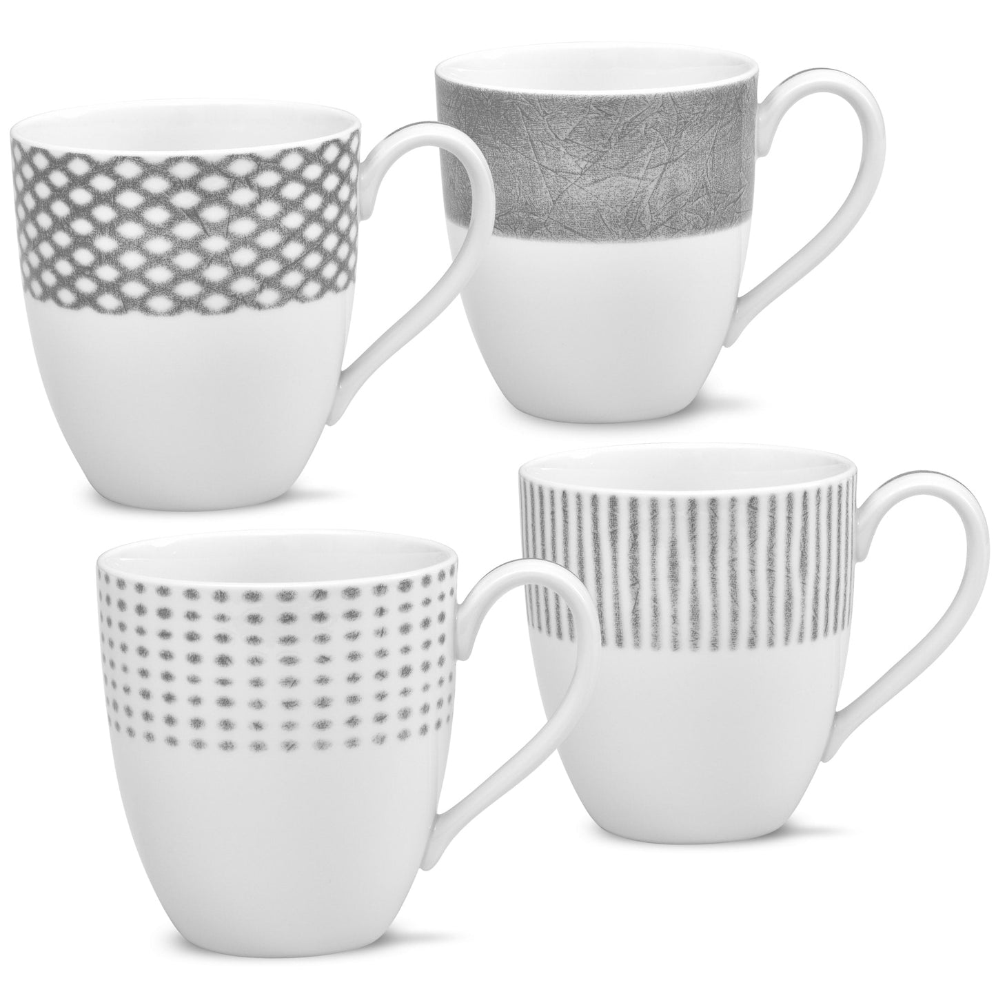 Noritake Hammock-Set mit 4 verschiedenen Bechern, 15 oz.
