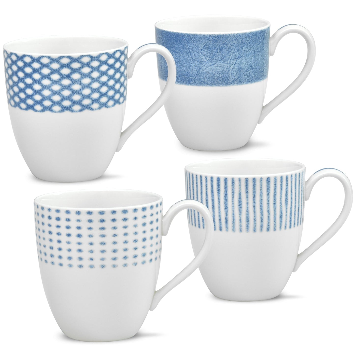 Noritake Hammock-Set mit 4 verschiedenen Bechern, 15 oz.