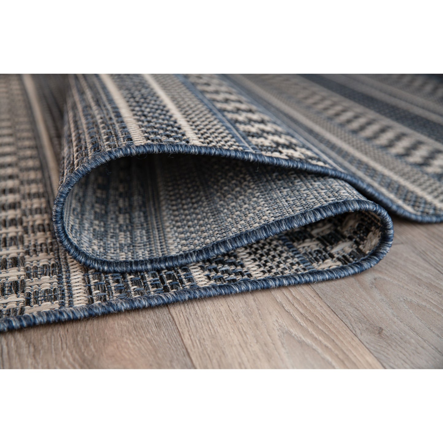 World Rug Gallery Bohemian Geometric Stripe Indoor/Outdoor-Teppich