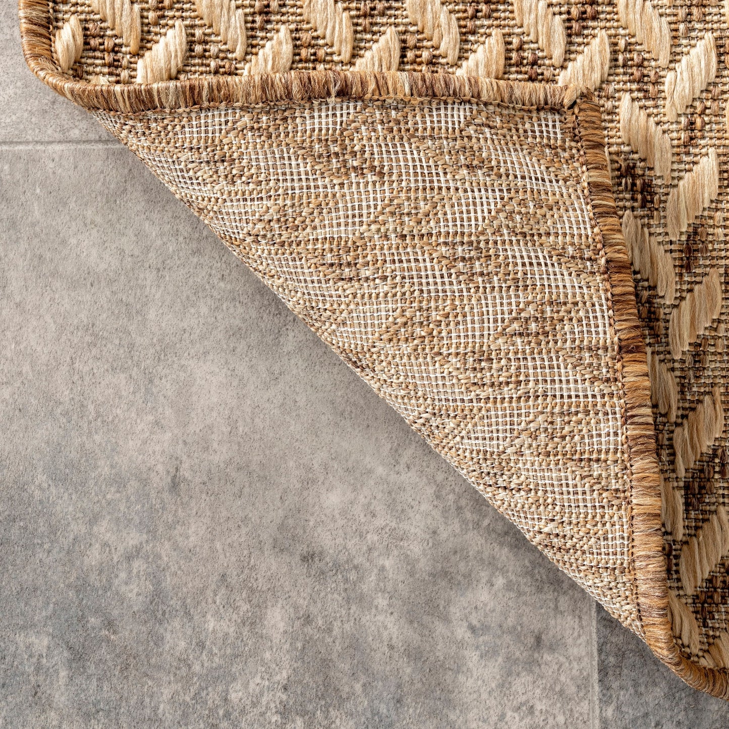 Nuloom Camryn Fischgräten-Teppich für drinnen und draußen