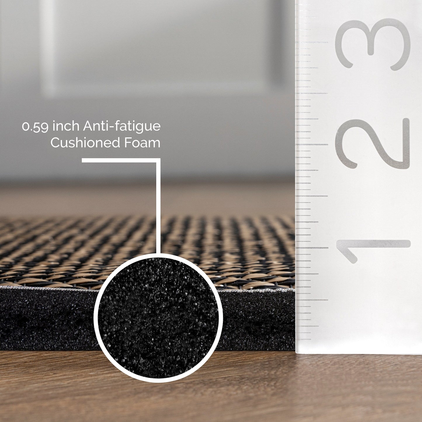 Nuloom Casual Geflochtene Anti-Ermüdungsmatte für Küche oder Waschküche