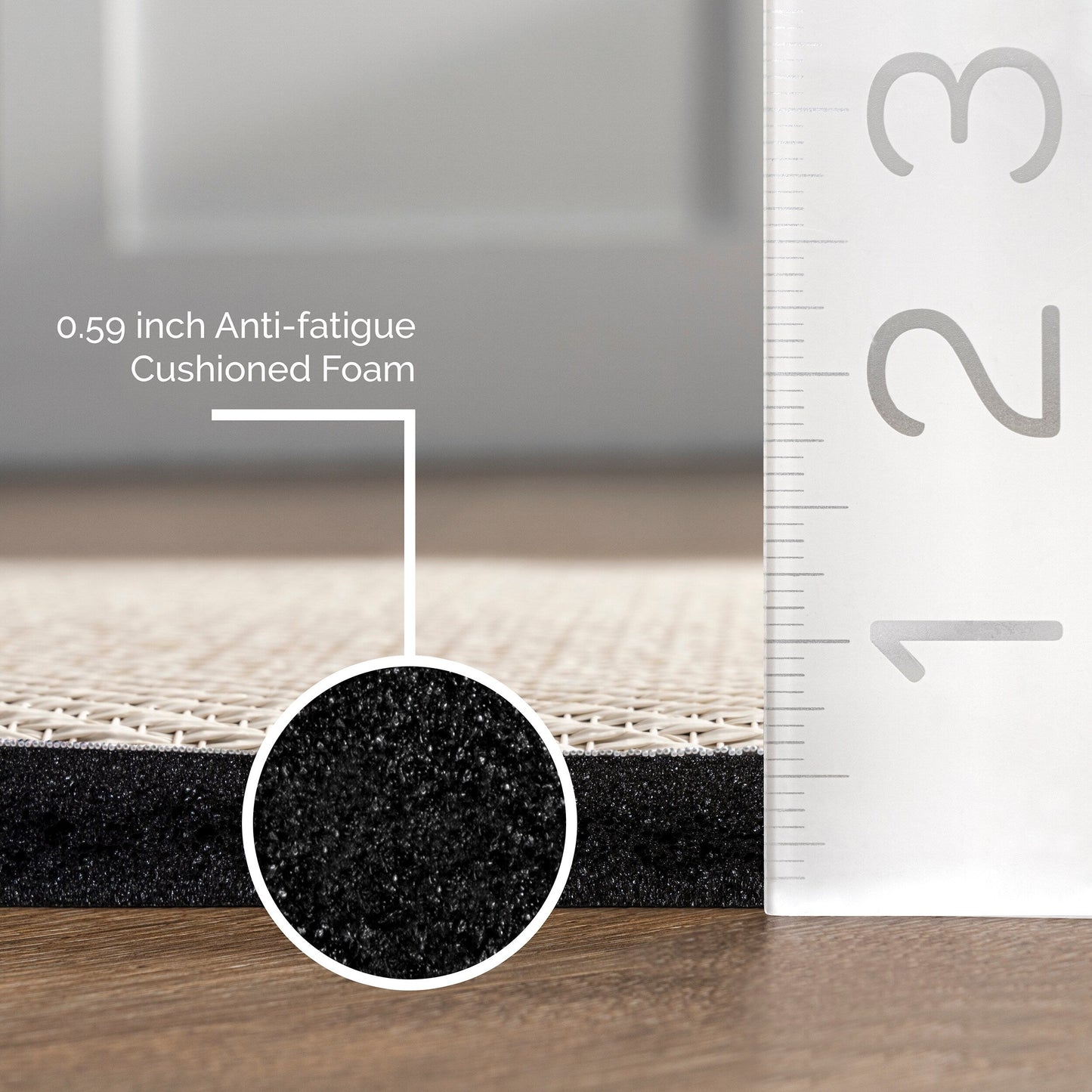 Nuloom Casual Geflochtene Anti-Ermüdungsmatte für Küche oder Waschküche