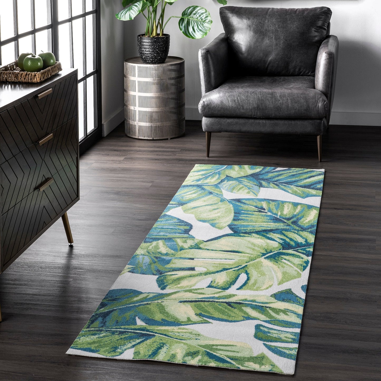 Nuloom Heidi Tropical Teppich für drinnen und draußen
