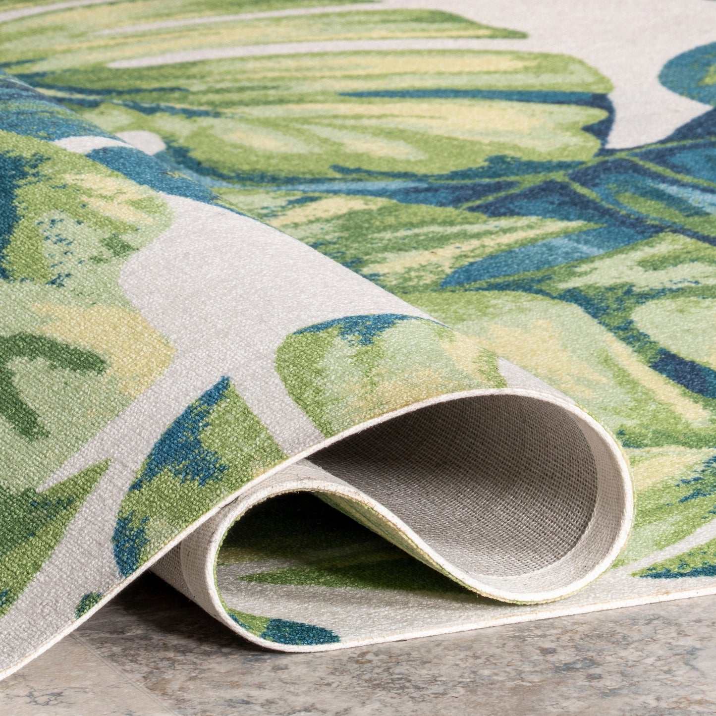 Nuloom Heidi Tropical Teppich für drinnen und draußen