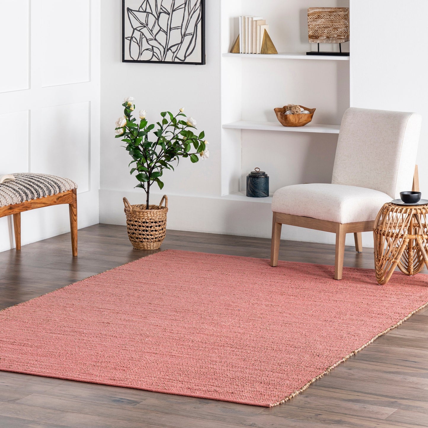 Nuloom Jacky Klassischer Teppich aus Jutemischung