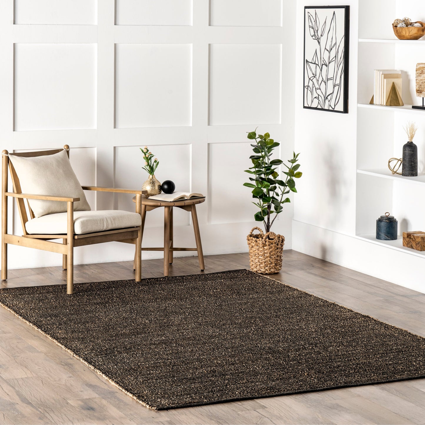 Nuloom Jacky Klassischer Teppich aus Jutemischung