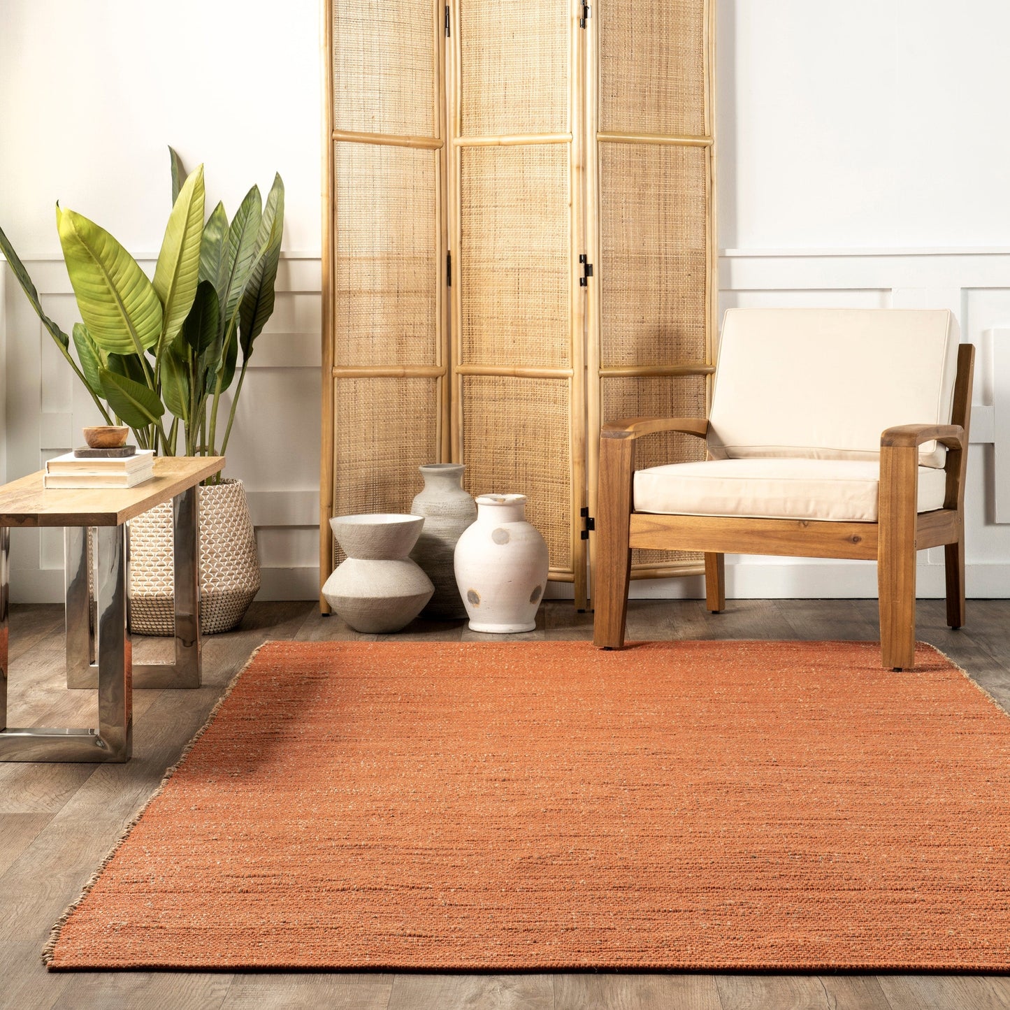 Nuloom Jacky Klassischer Teppich aus Jutemischung