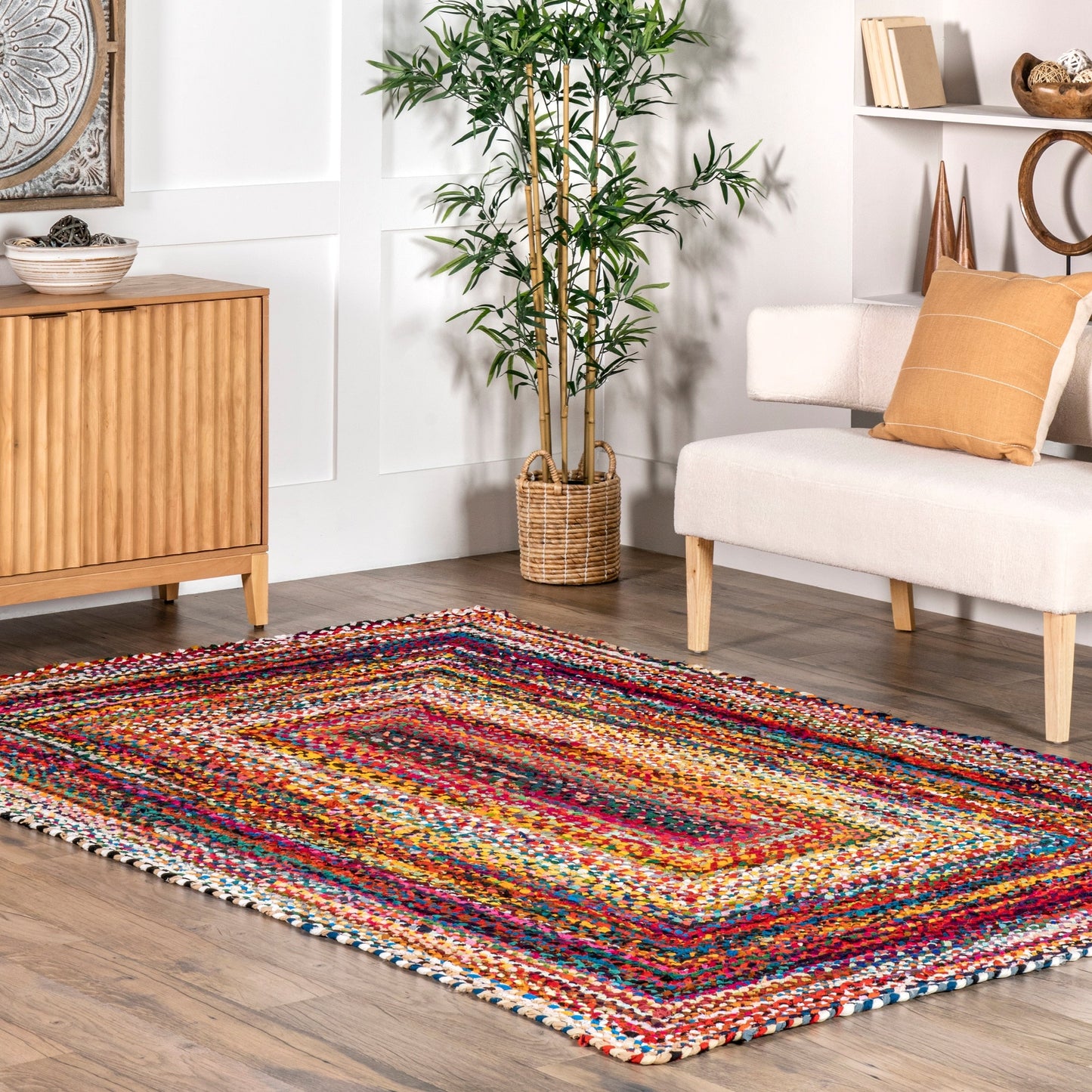 Nuloom Tammara Bohemian Handgeflochtener Flächenteppich