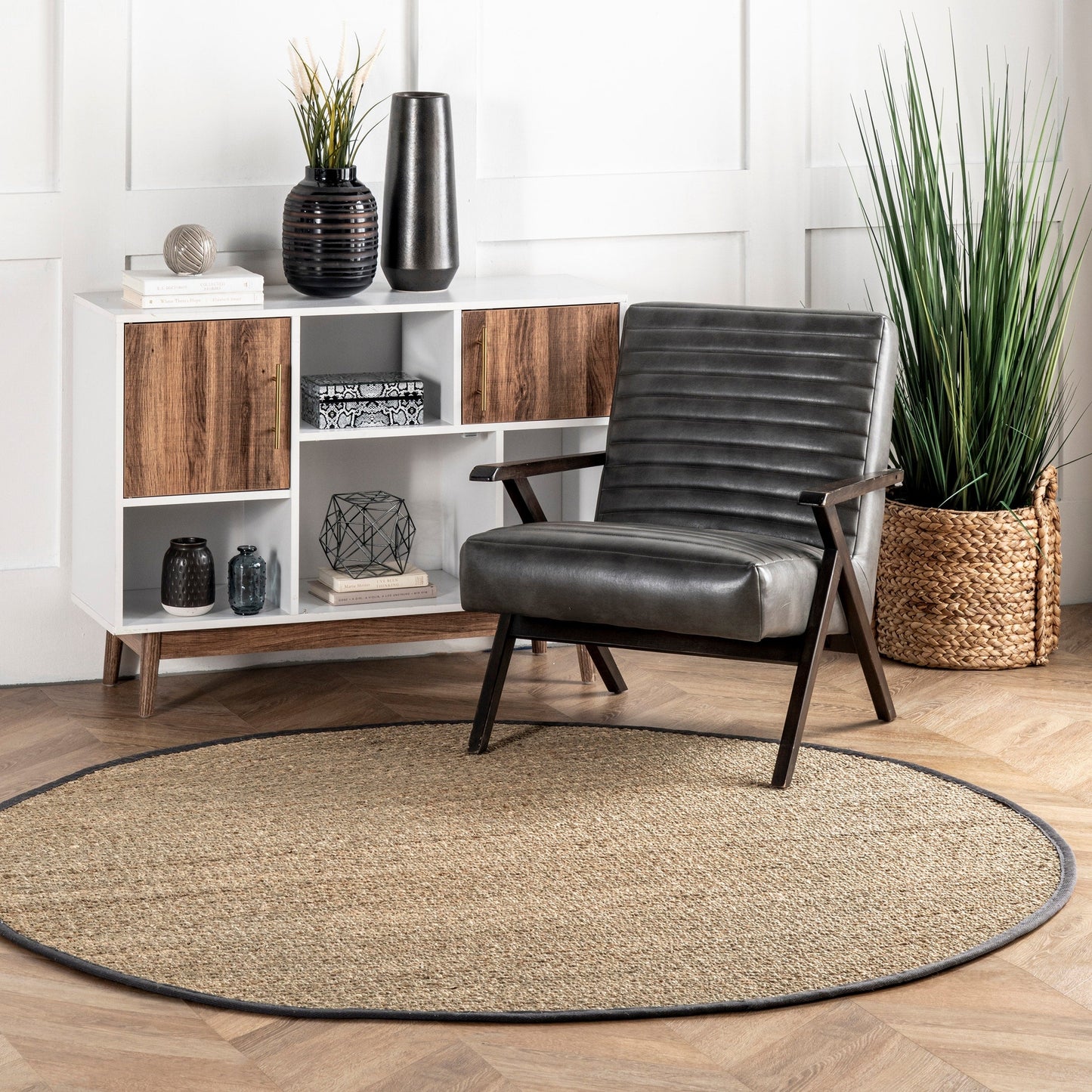 Nuloom Kiana Casual Teppich mit Seegrasrand