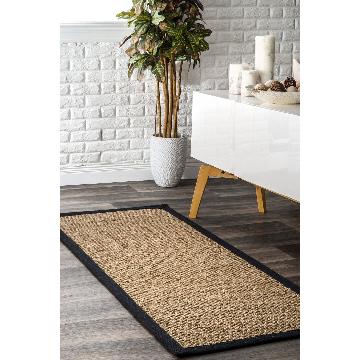 Nuloom Kiana Casual Teppich mit Seegrasrand