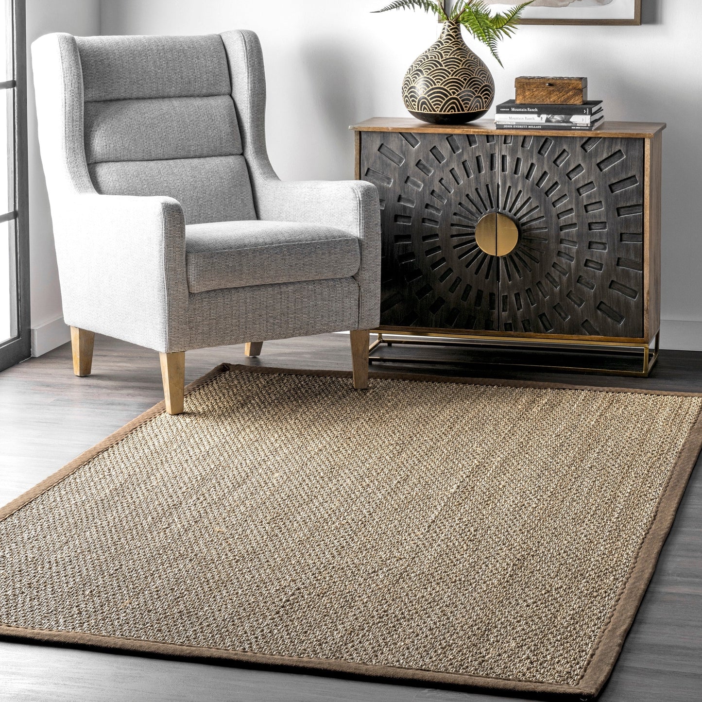 Nuloom Kiana Casual Teppich mit Seegrasrand