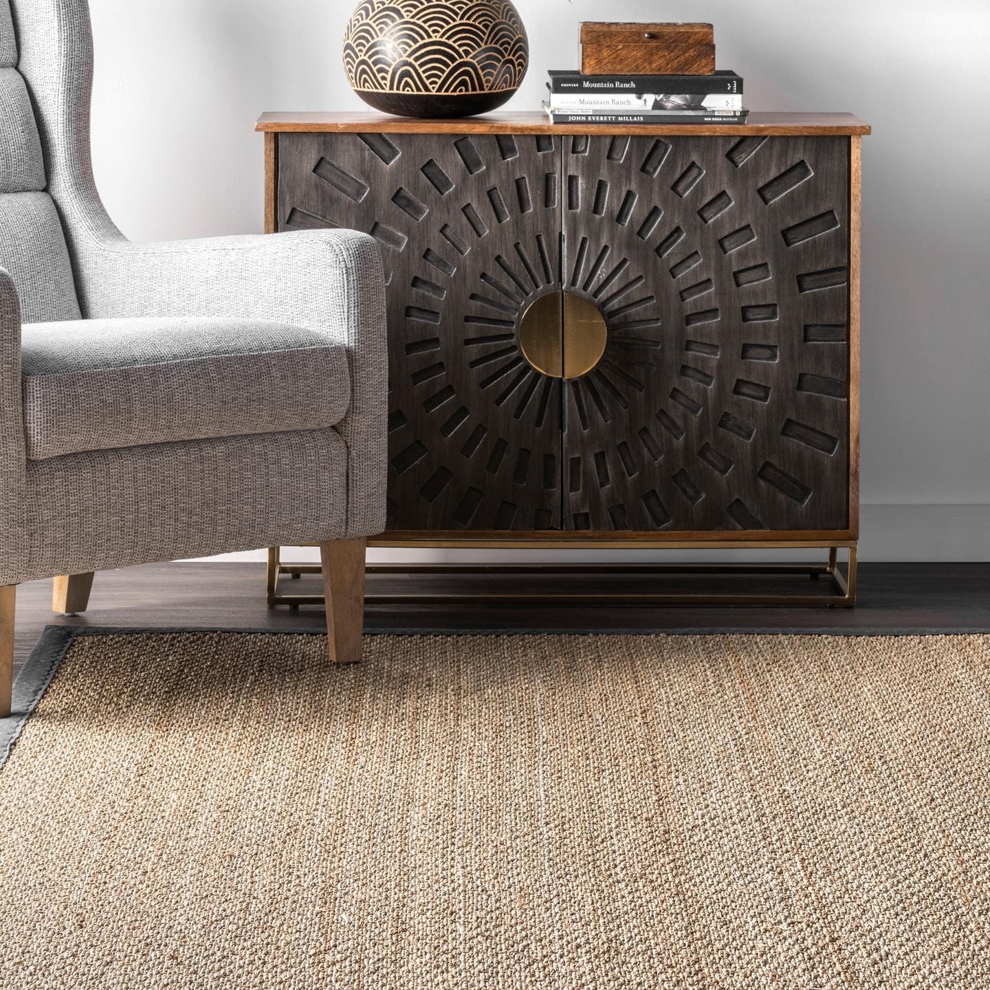 Nuloom Kiana Casual Teppich mit Seegrasrand
