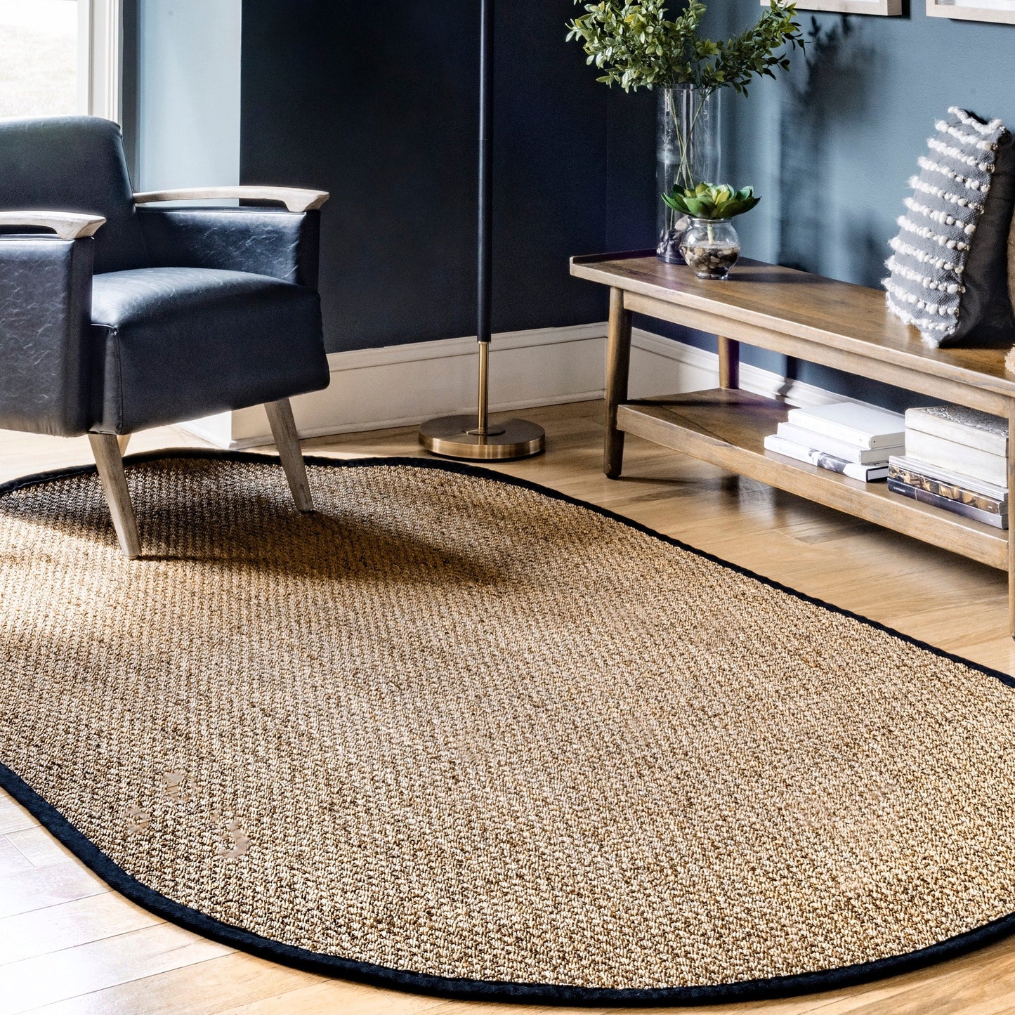 Nuloom Kiana Casual Teppich mit Seegrasrand