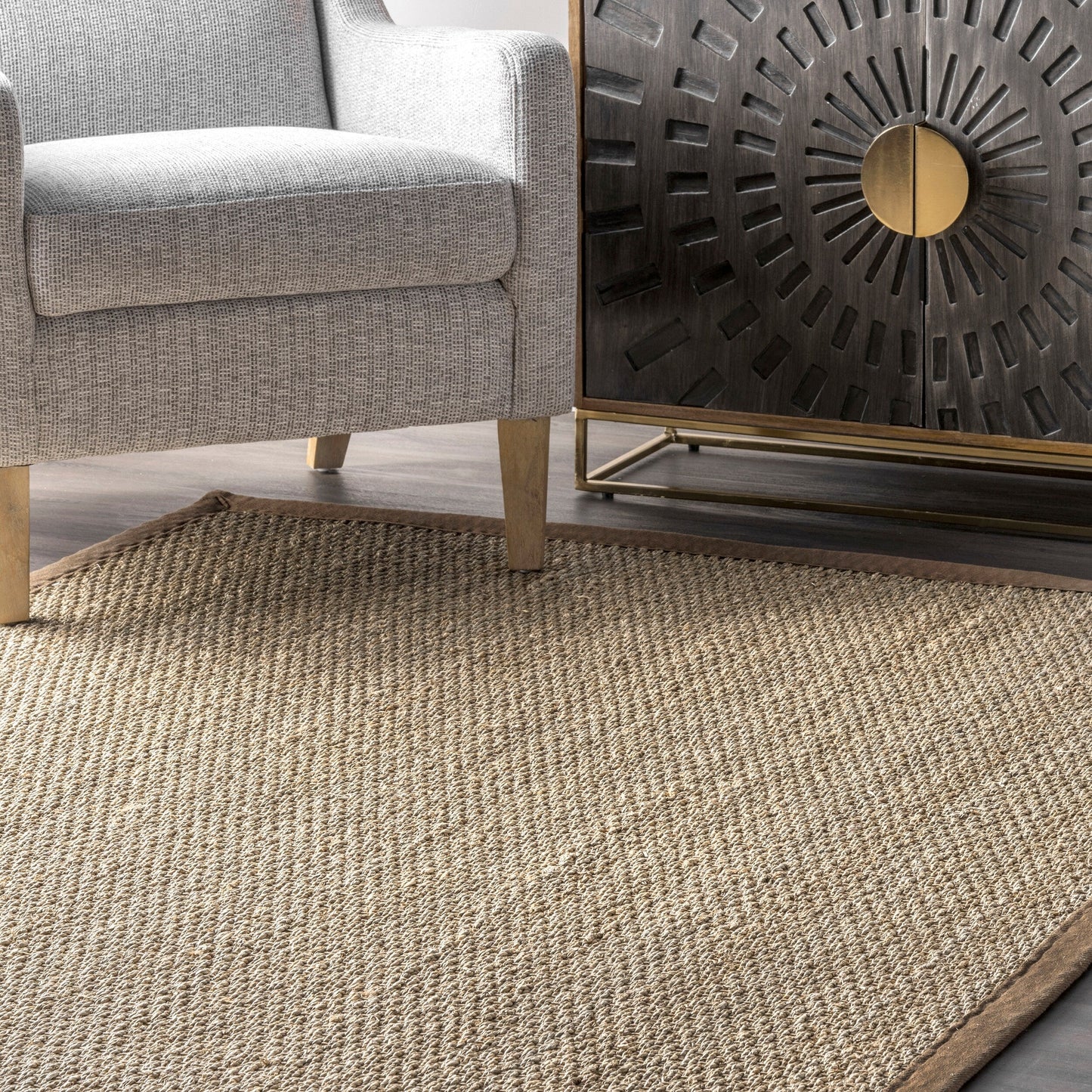 Nuloom Kiana Casual Teppich mit Seegrasrand