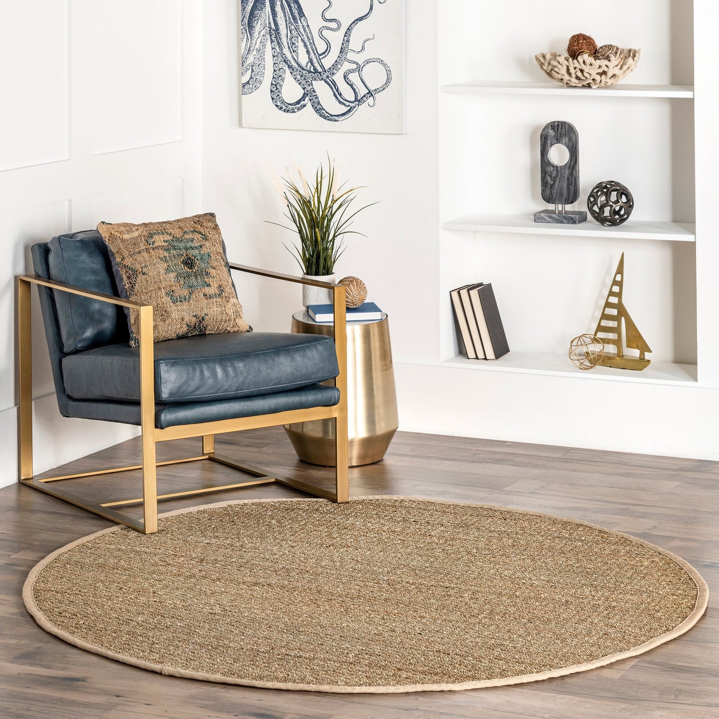 Nuloom Kiana Casual Teppich mit Seegrasrand