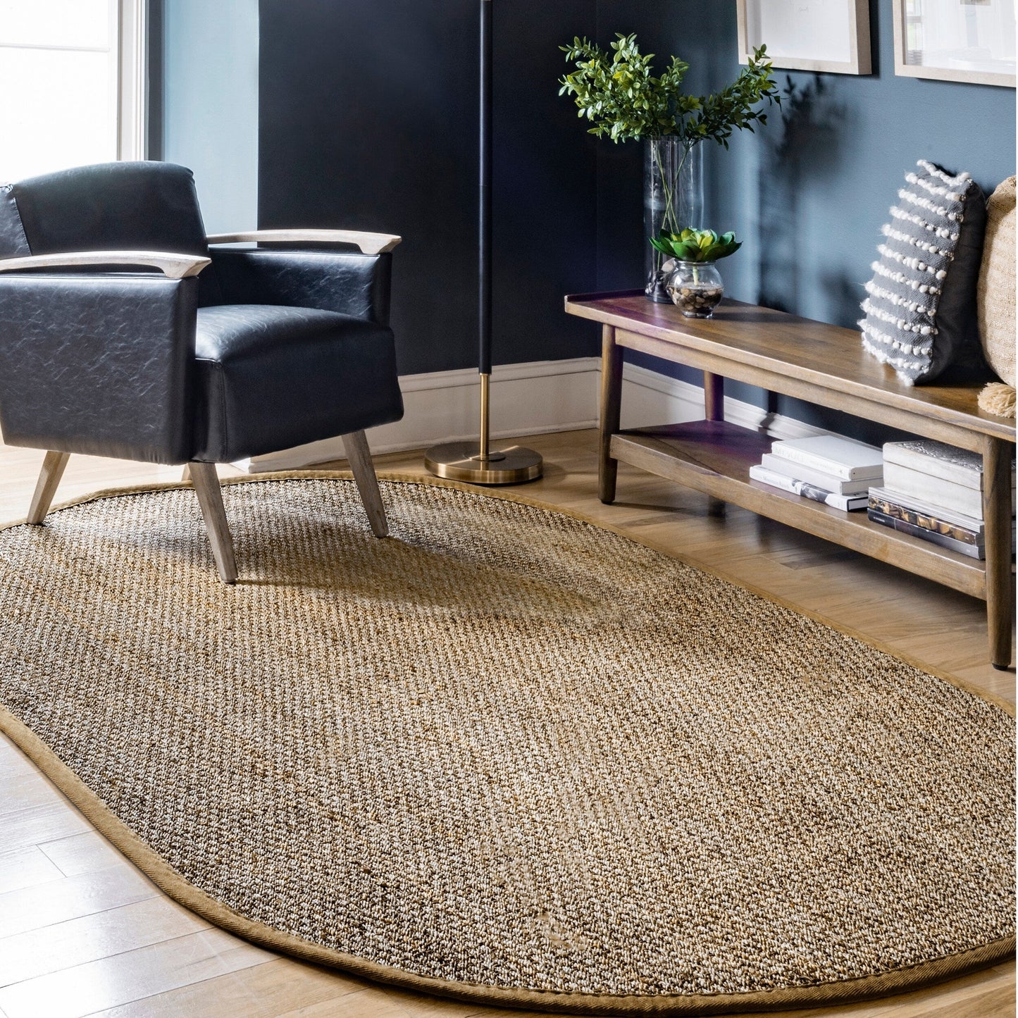 Nuloom Kiana Casual Teppich mit Seegrasrand