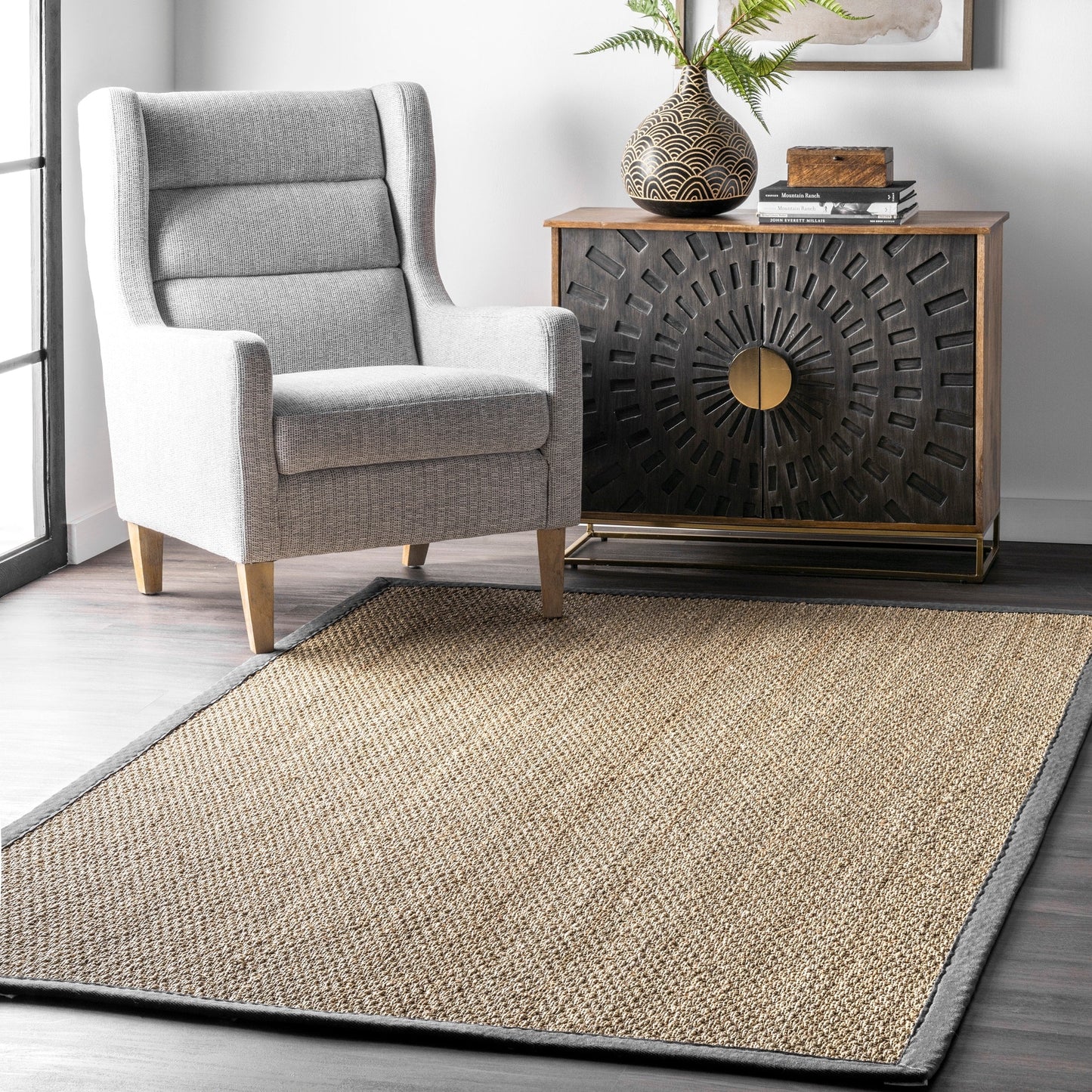 Nuloom Kiana Casual Teppich mit Seegrasrand