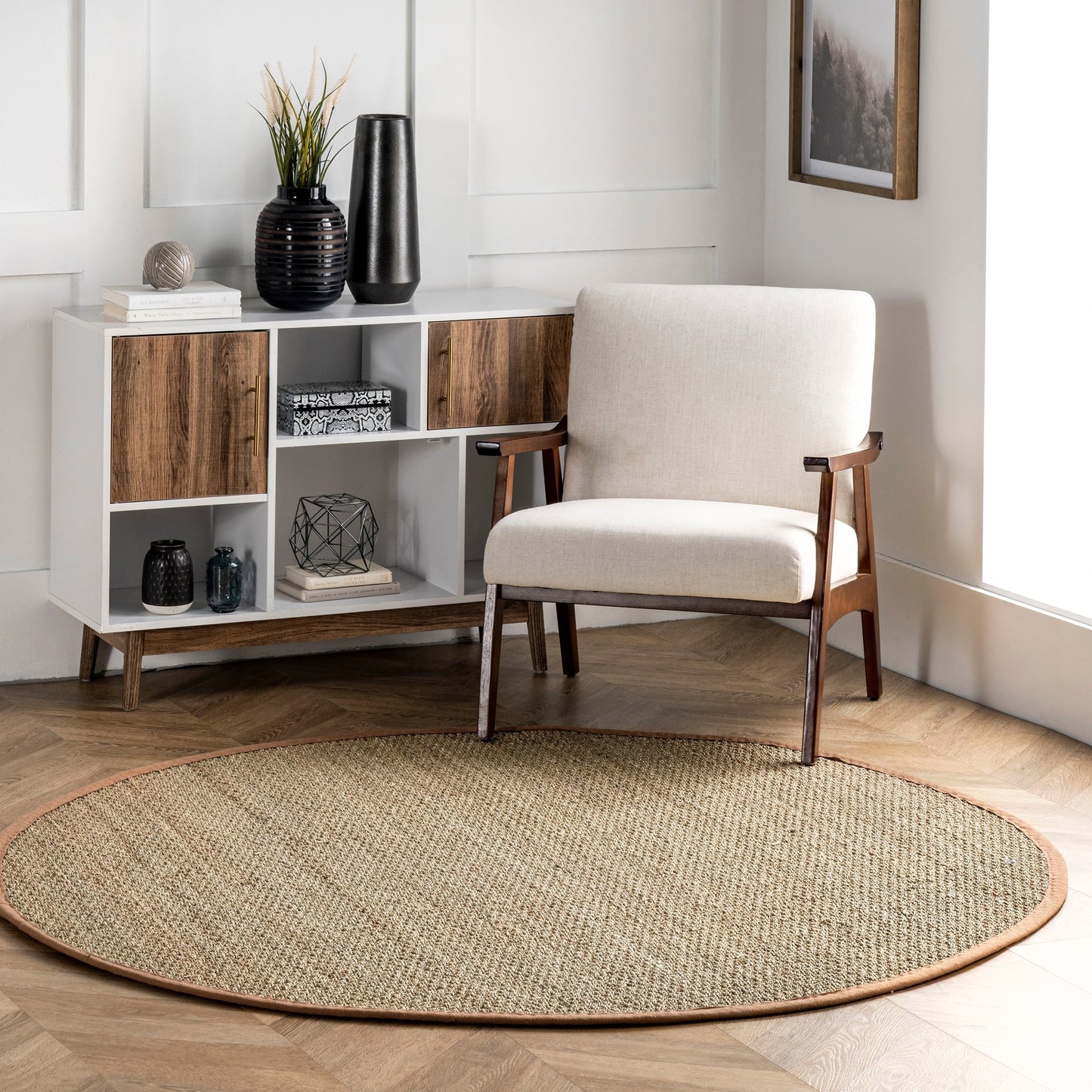 Nuloom Kiana Casual Teppich mit Seegrasrand