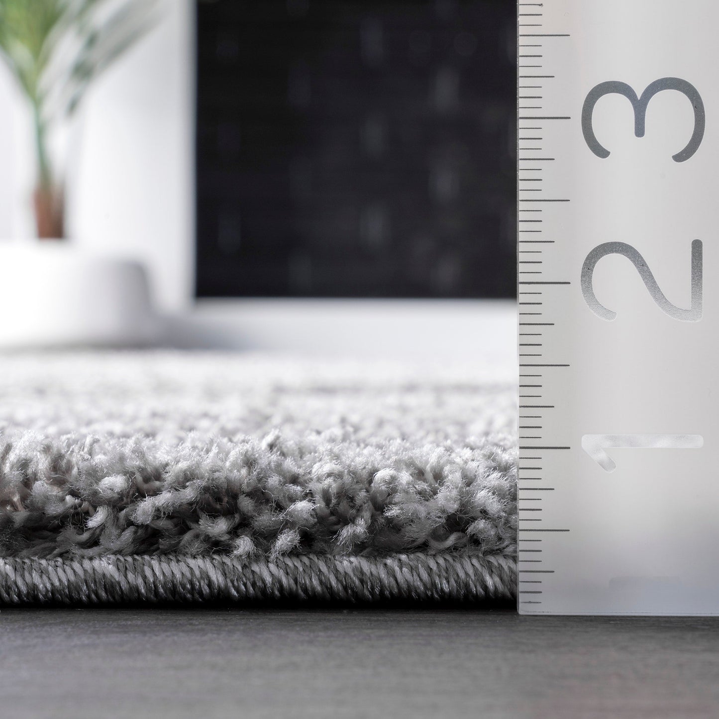 Nuloom Krista Moderner Zottelteppich mit Wirbelmuster