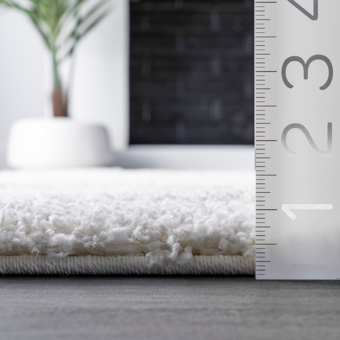 Nuloom Krista Moderner Zottelteppich mit Wirbelmuster
