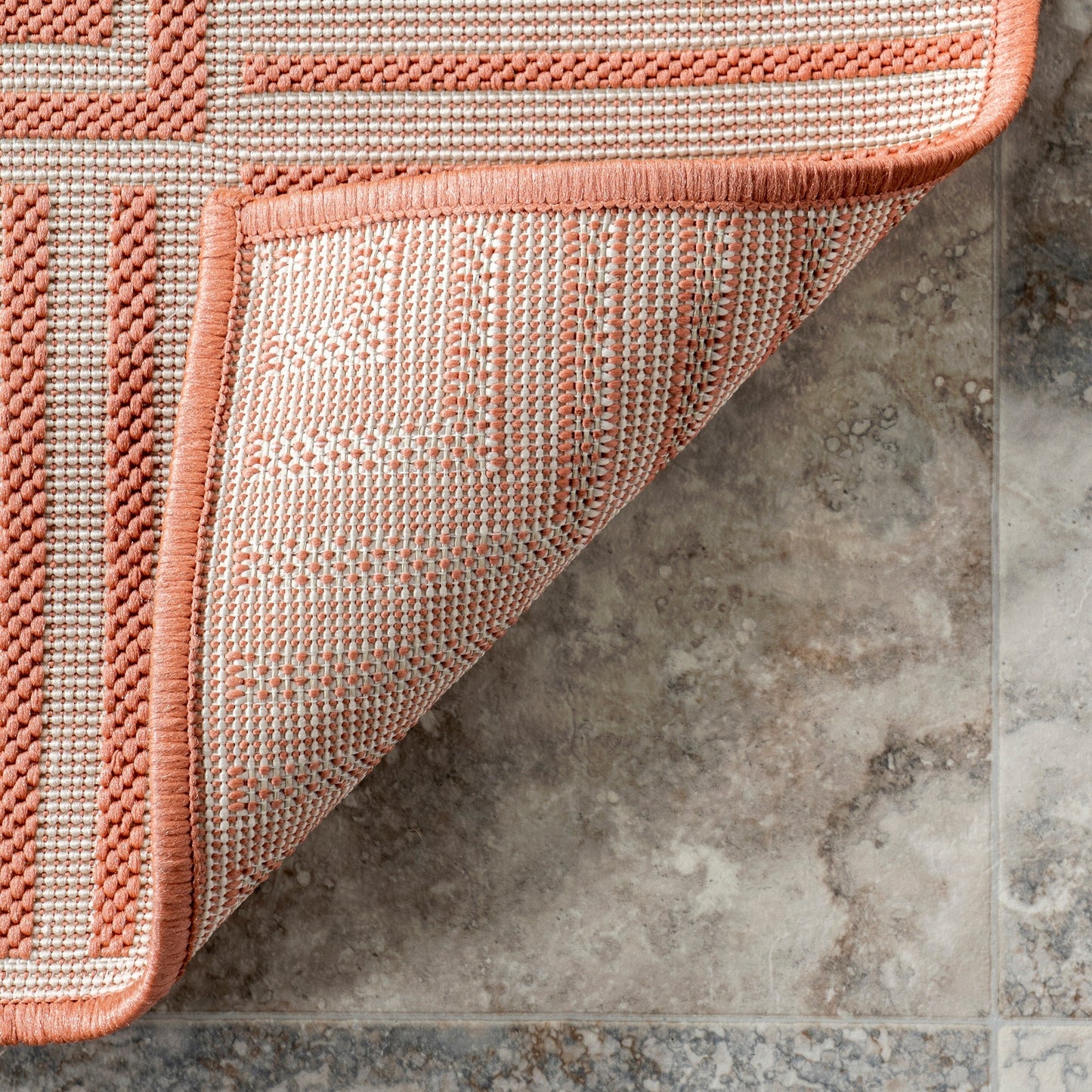Nuloom Leah Classic Bordered Indoor/Outdoor-Teppich