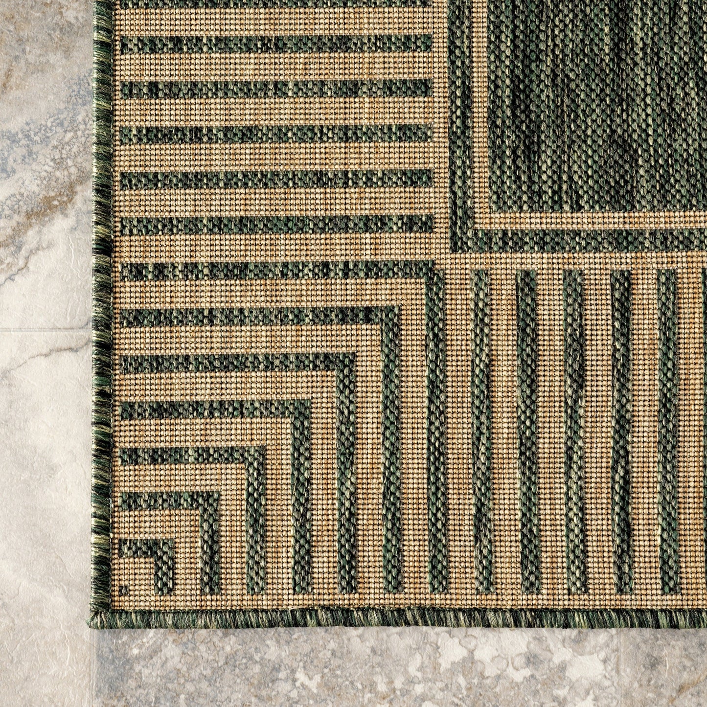 Nuloom Leah Classic Bordered Indoor/Outdoor-Teppich