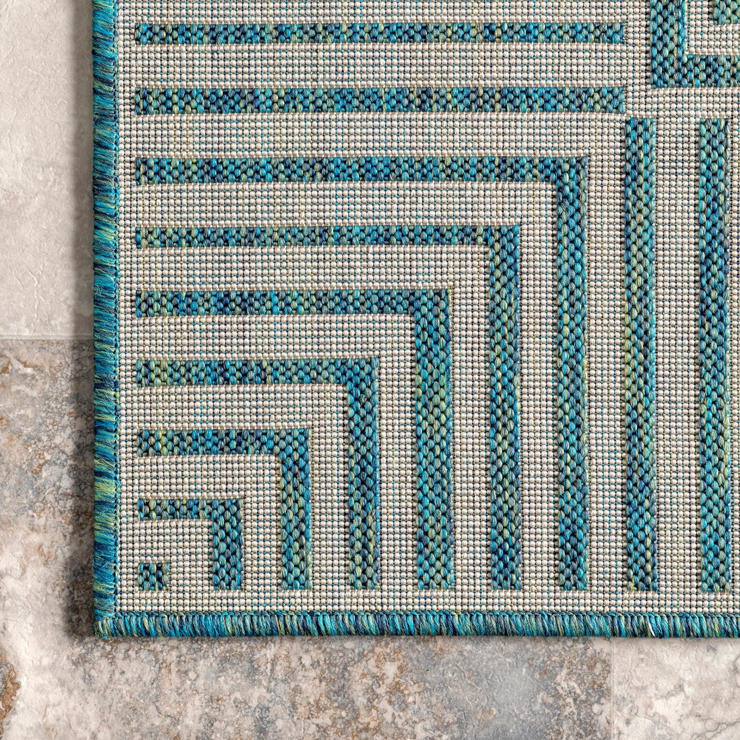 Nuloom Leah Classic Bordered Indoor/Outdoor-Teppich