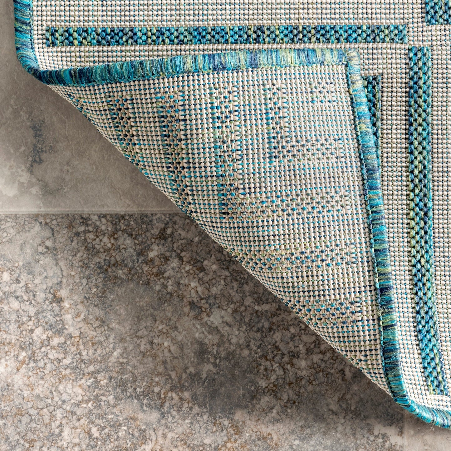 Nuloom Leah Classic Bordered Indoor/Outdoor-Teppich