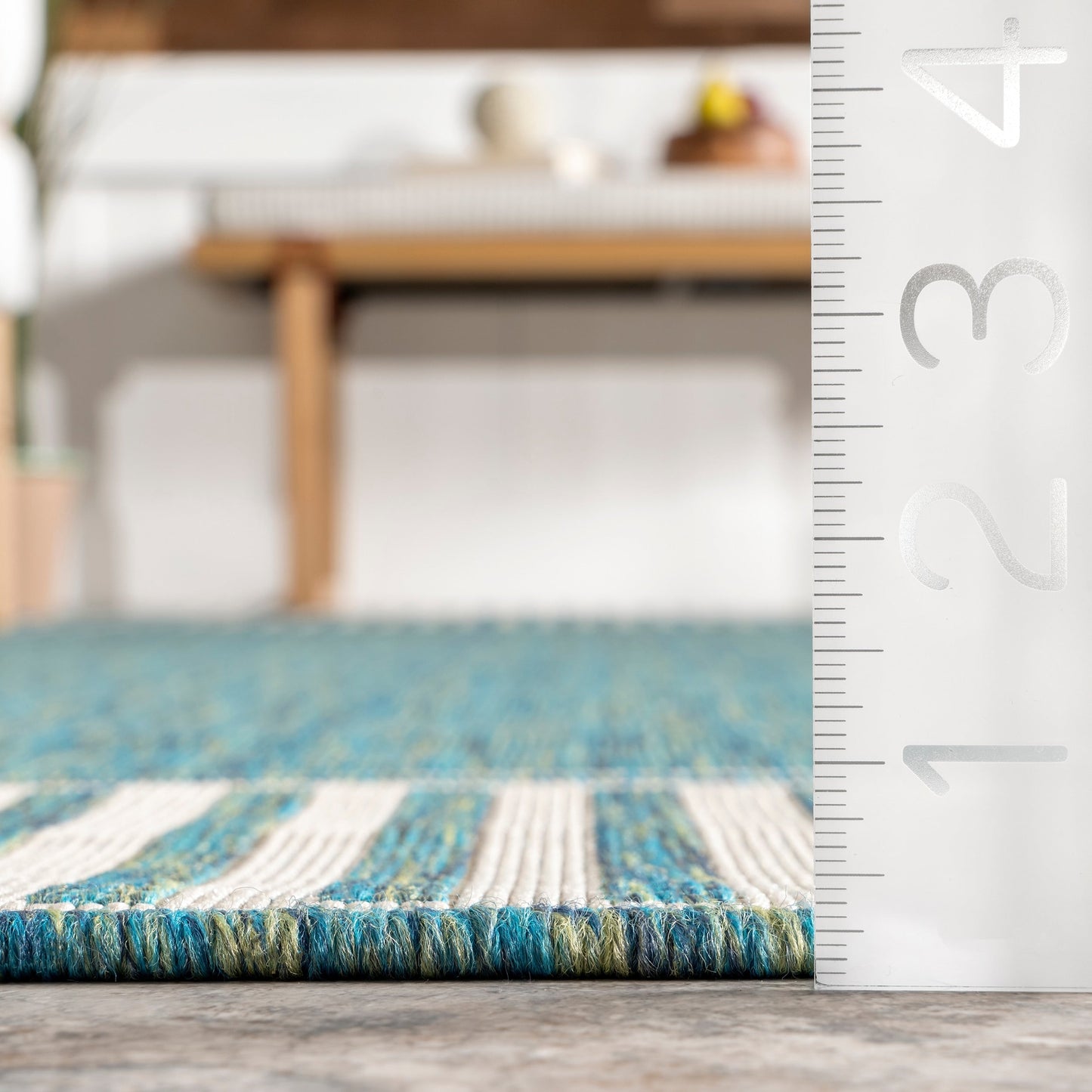 Nuloom Leah Classic Bordered Indoor/Outdoor-Teppich
