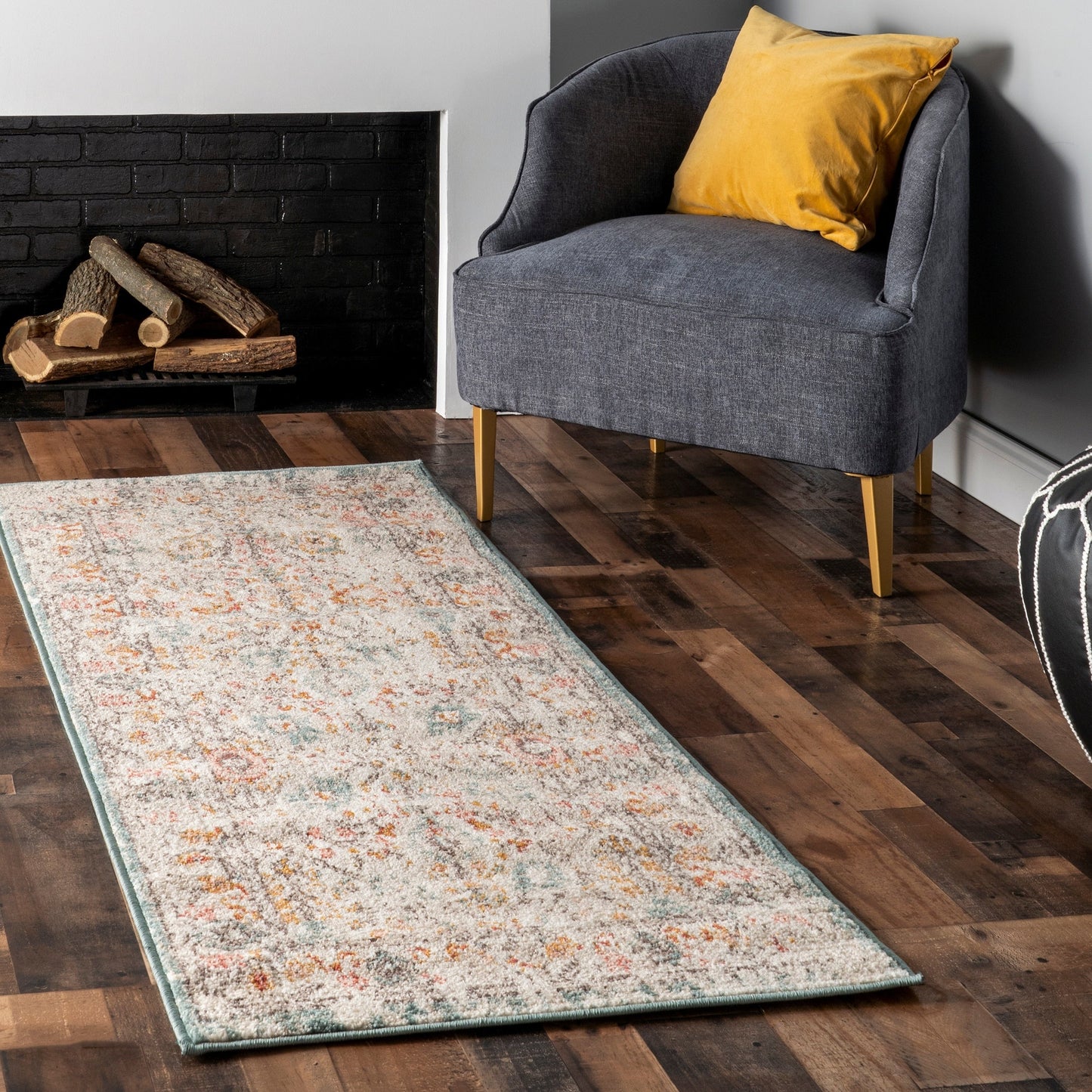 Nuloom Lenore Vintage-Teppich mit Blumenmuster