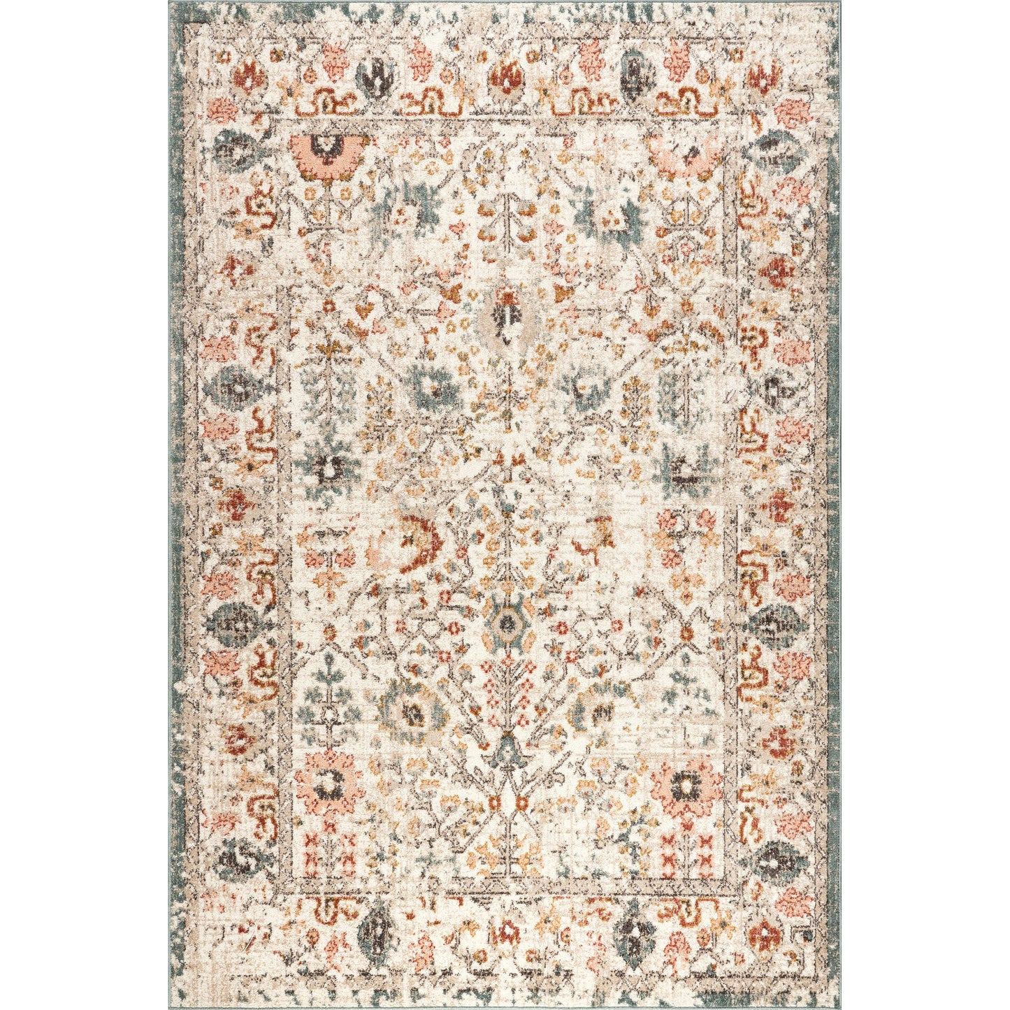 Nuloom Lenore Vintage-Teppich mit Blumenmuster