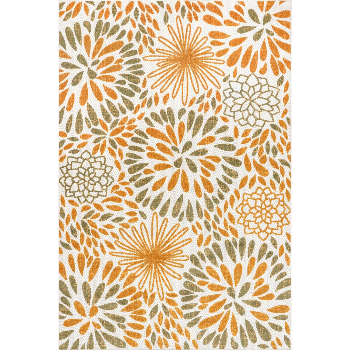Nuloom Ronda Teppich für drinnen und draußen mit kräftigem Blumenmuster