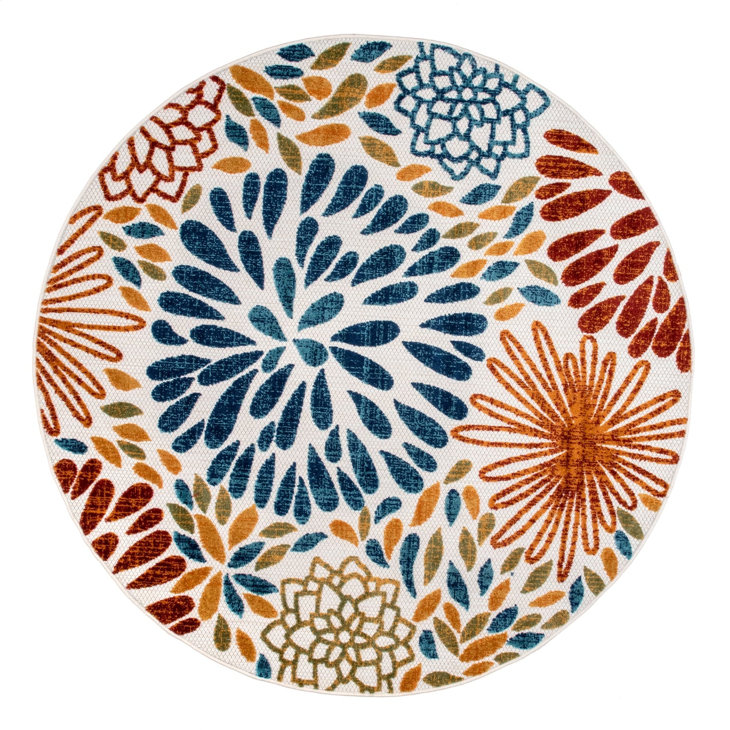 Nuloom Ronda Teppich für drinnen und draußen mit kräftigem Blumenmuster