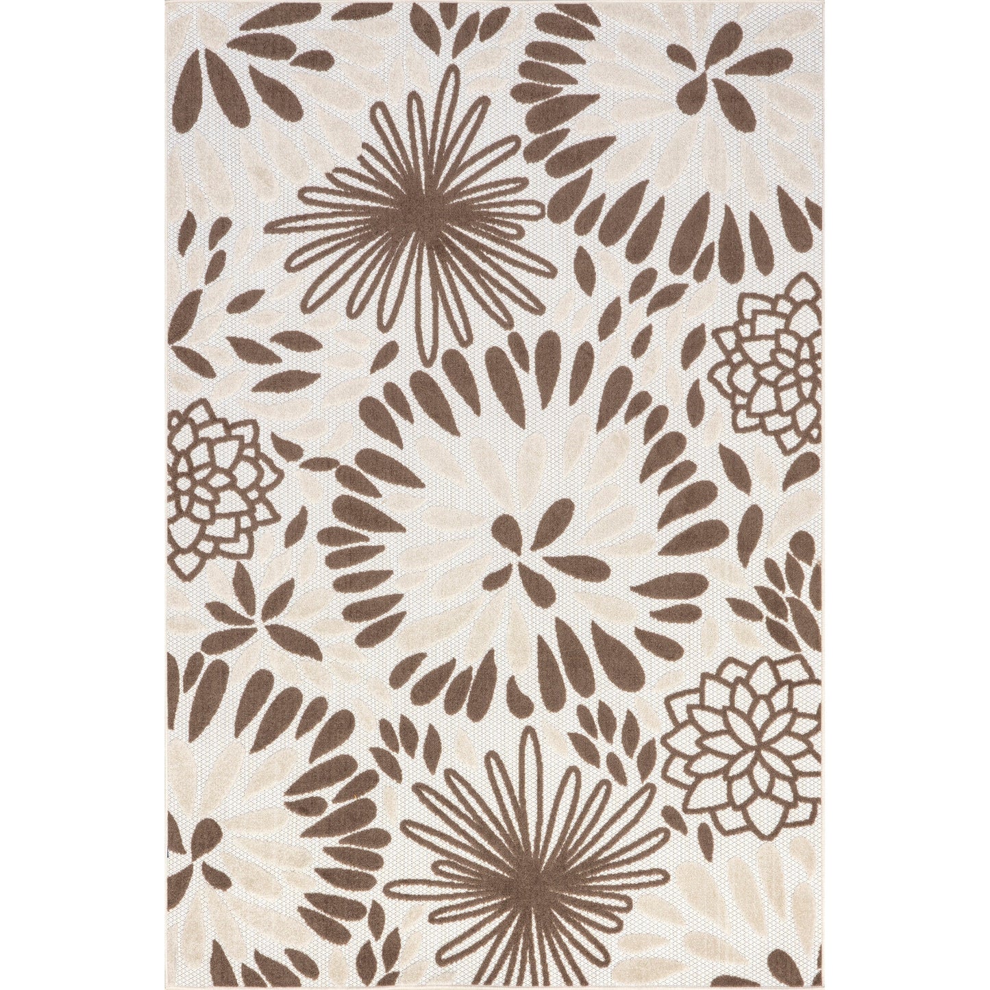 Nuloom Ronda Teppich für drinnen und draußen mit kräftigem Blumenmuster