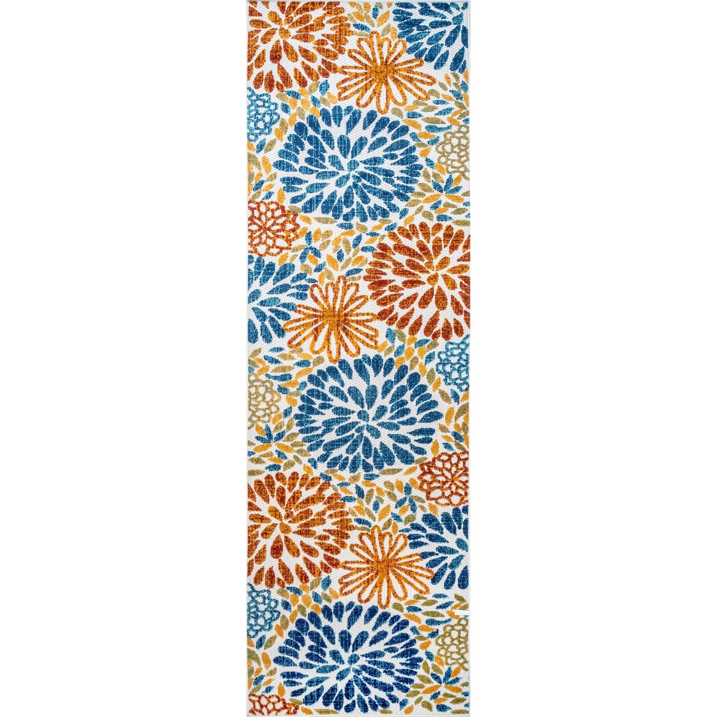 Nuloom Ronda Teppich für drinnen und draußen mit kräftigem Blumenmuster