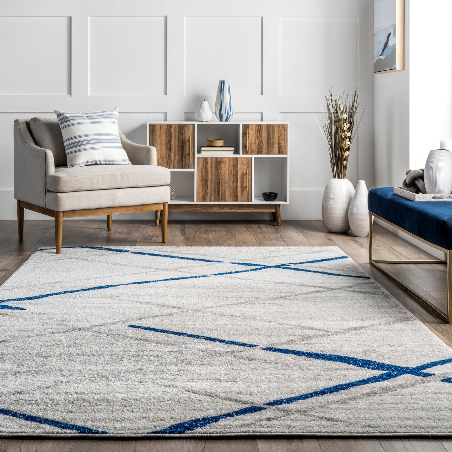 Nuloom Skylar Moderner abstrakter Teppich