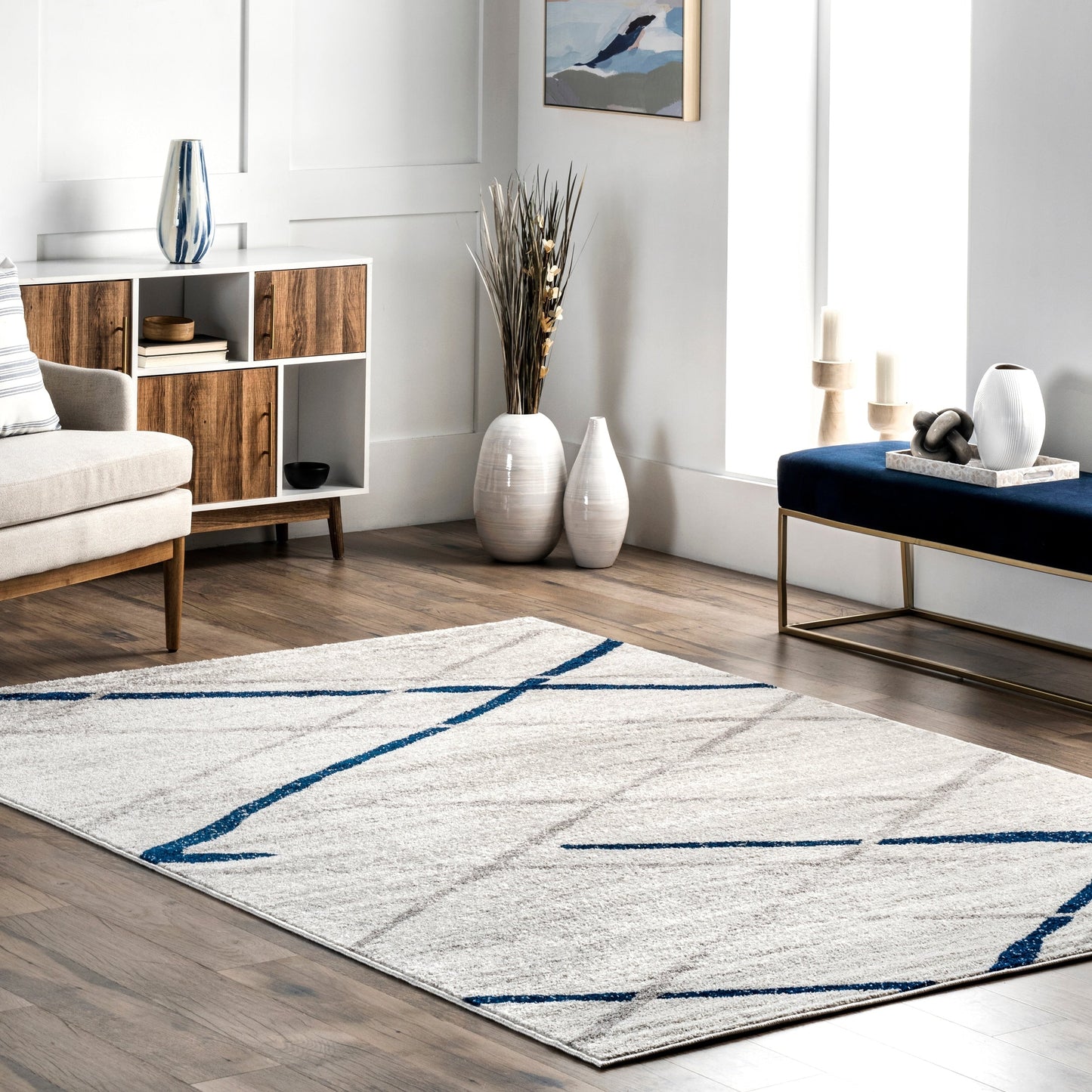 Nuloom Skylar Moderner abstrakter Teppich
