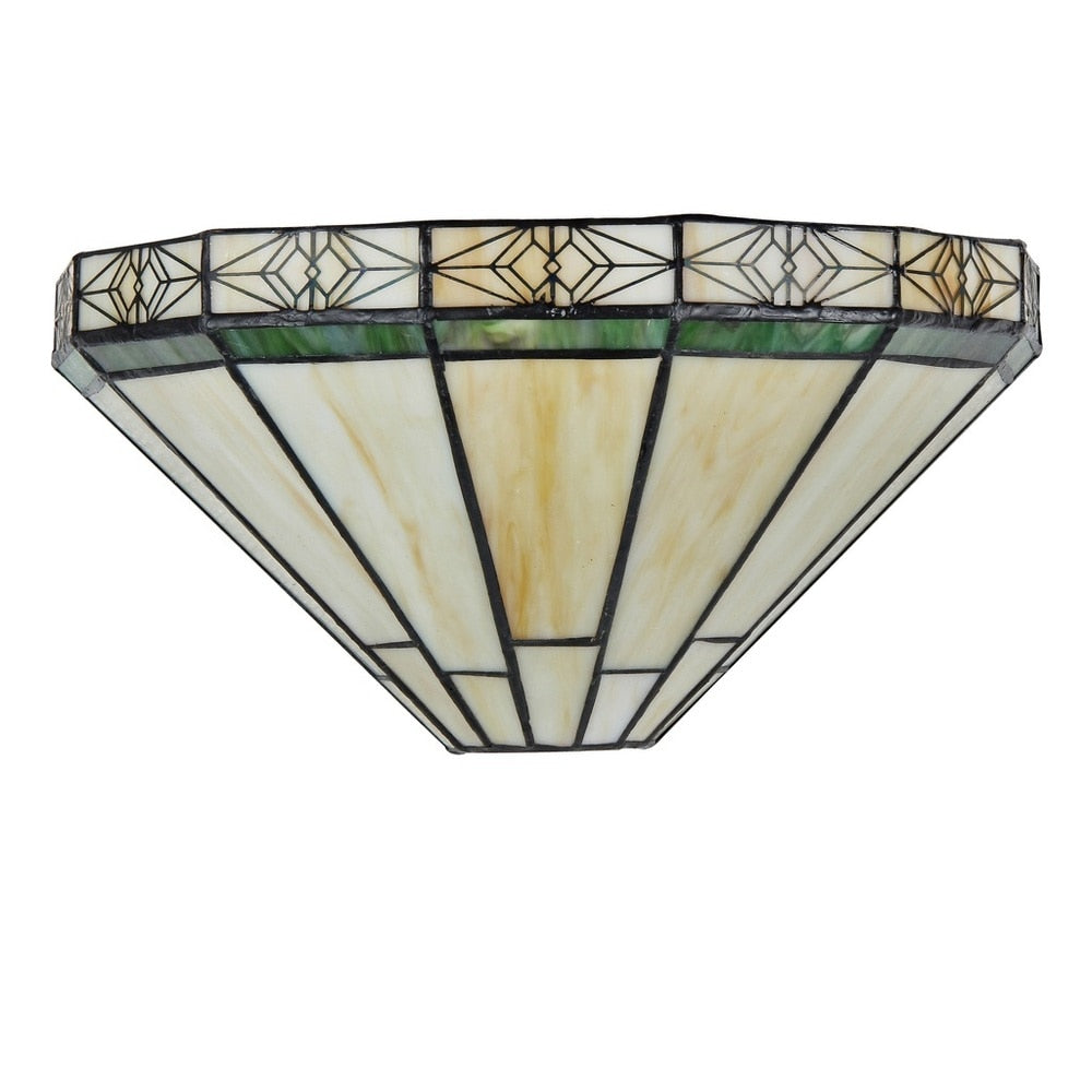 Tiffany-Stil Mission Design 1-flammige Wandleuchte aus Bronze
