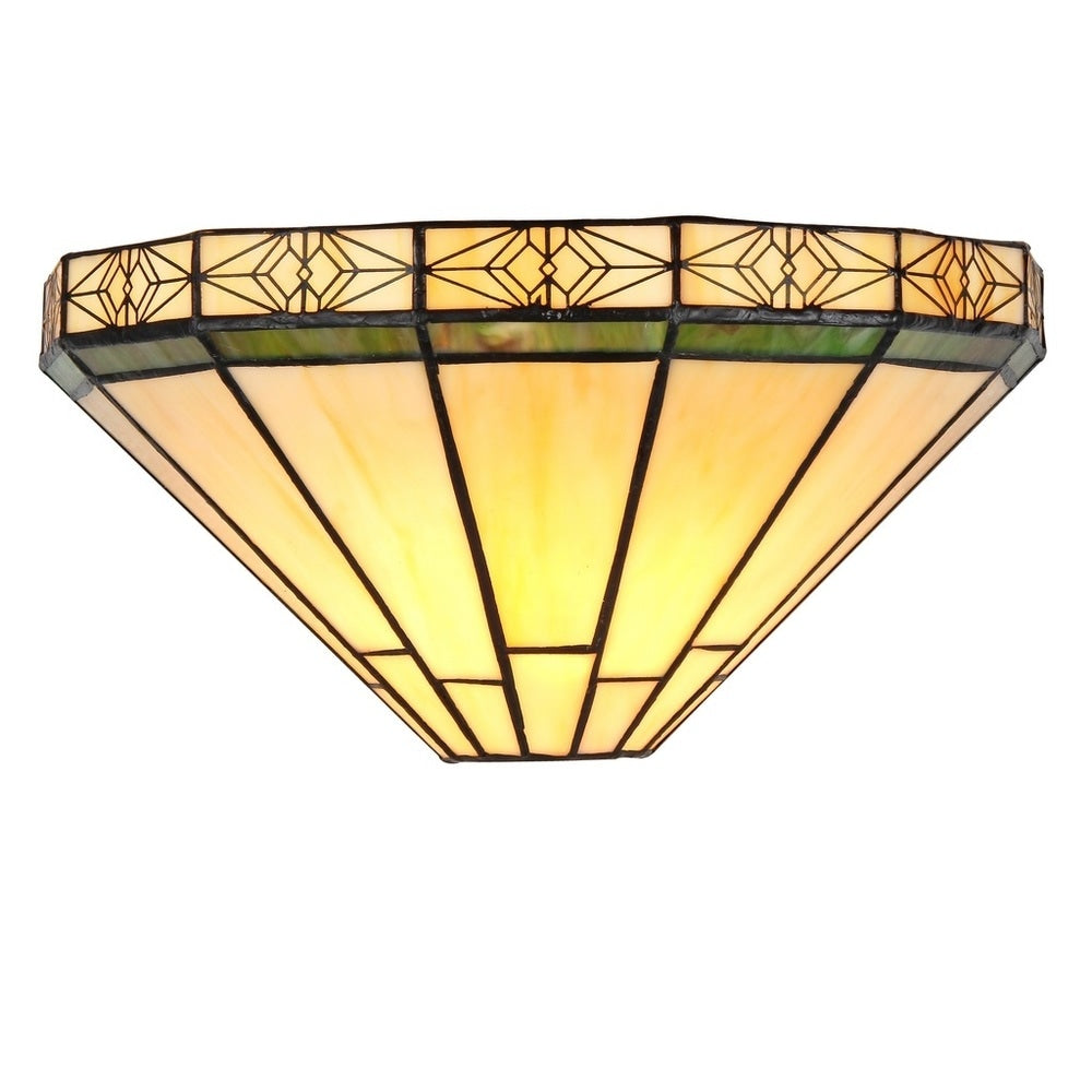 Tiffany-Stil Mission Design 1-flammige Wandleuchte aus Bronze