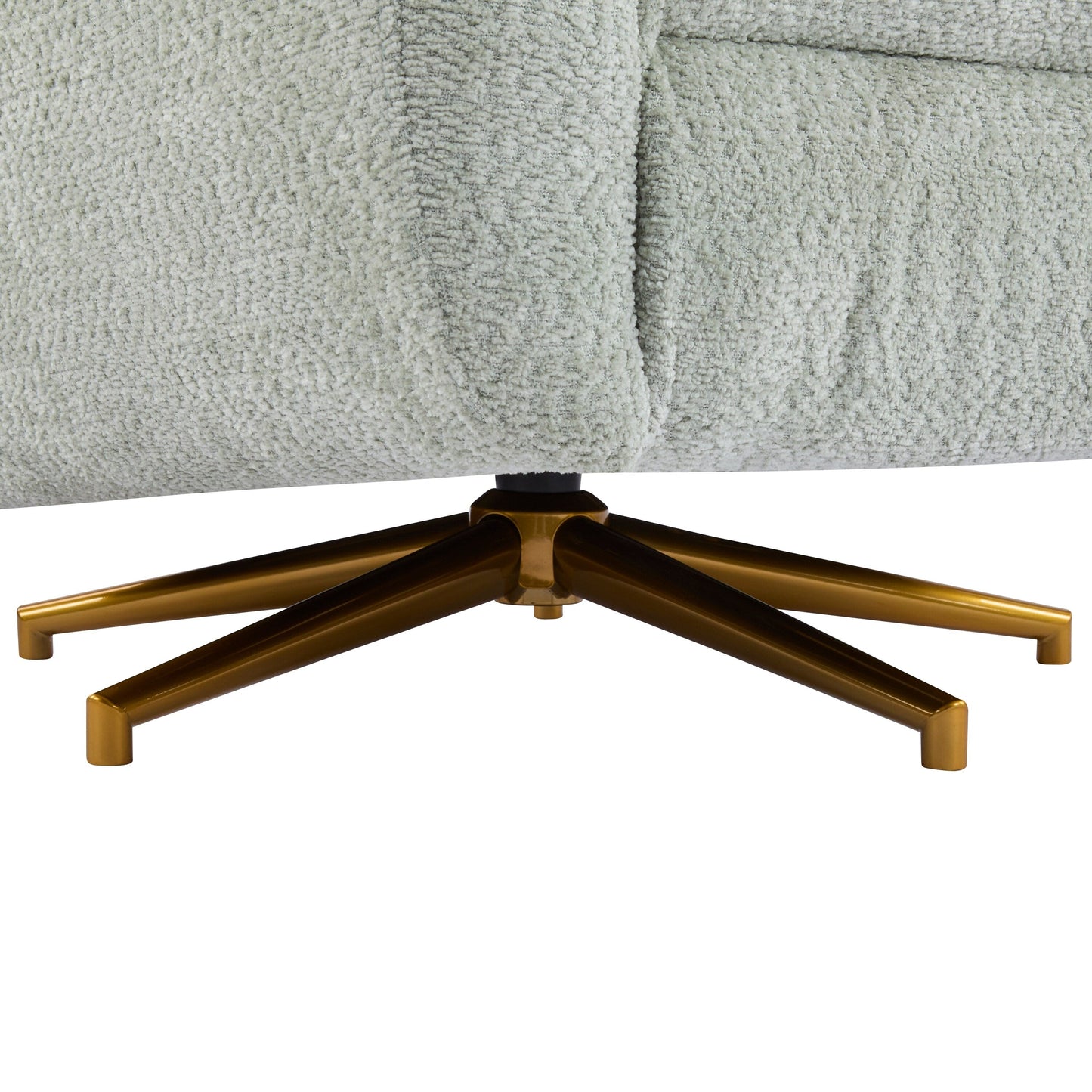 Christopher Knight Home - Starling Power Swivel Recliner With Gold Metal Base