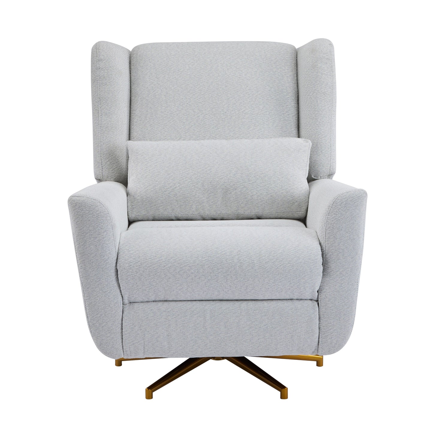 Christopher Knight Home - Starling Power Swivel Recliner With Gold Metal Base