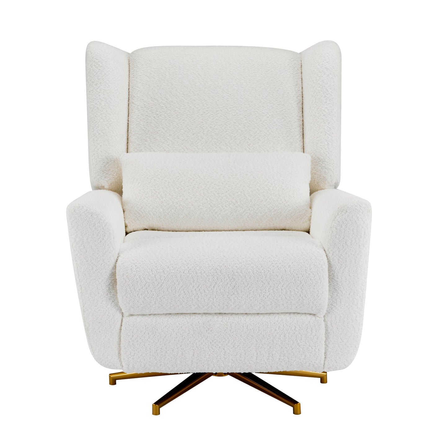 Christopher Knight Home - Starling Power Swivel Recliner With Gold Metal Base