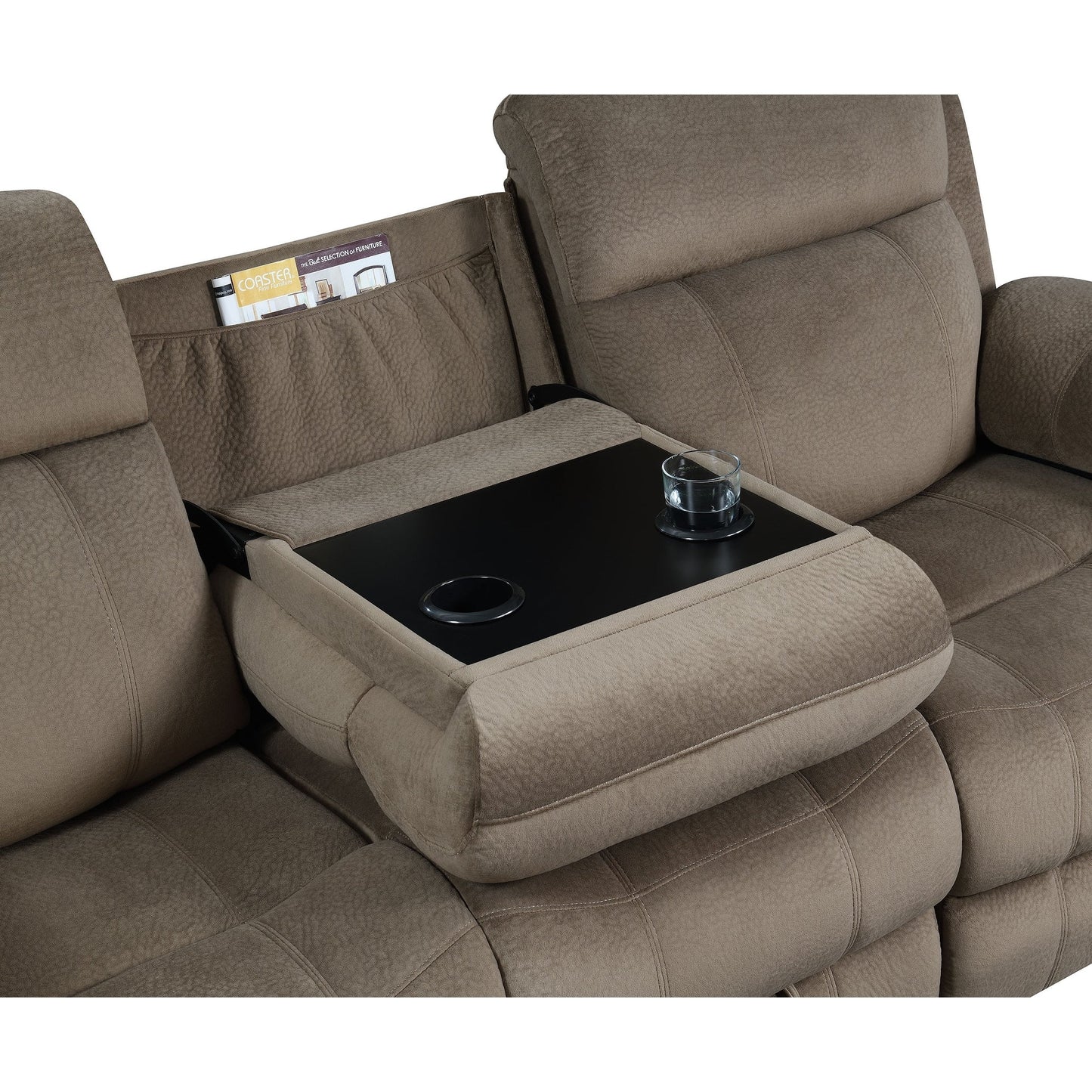 Myleene Mocha Motion Sofa with Drop-down Table